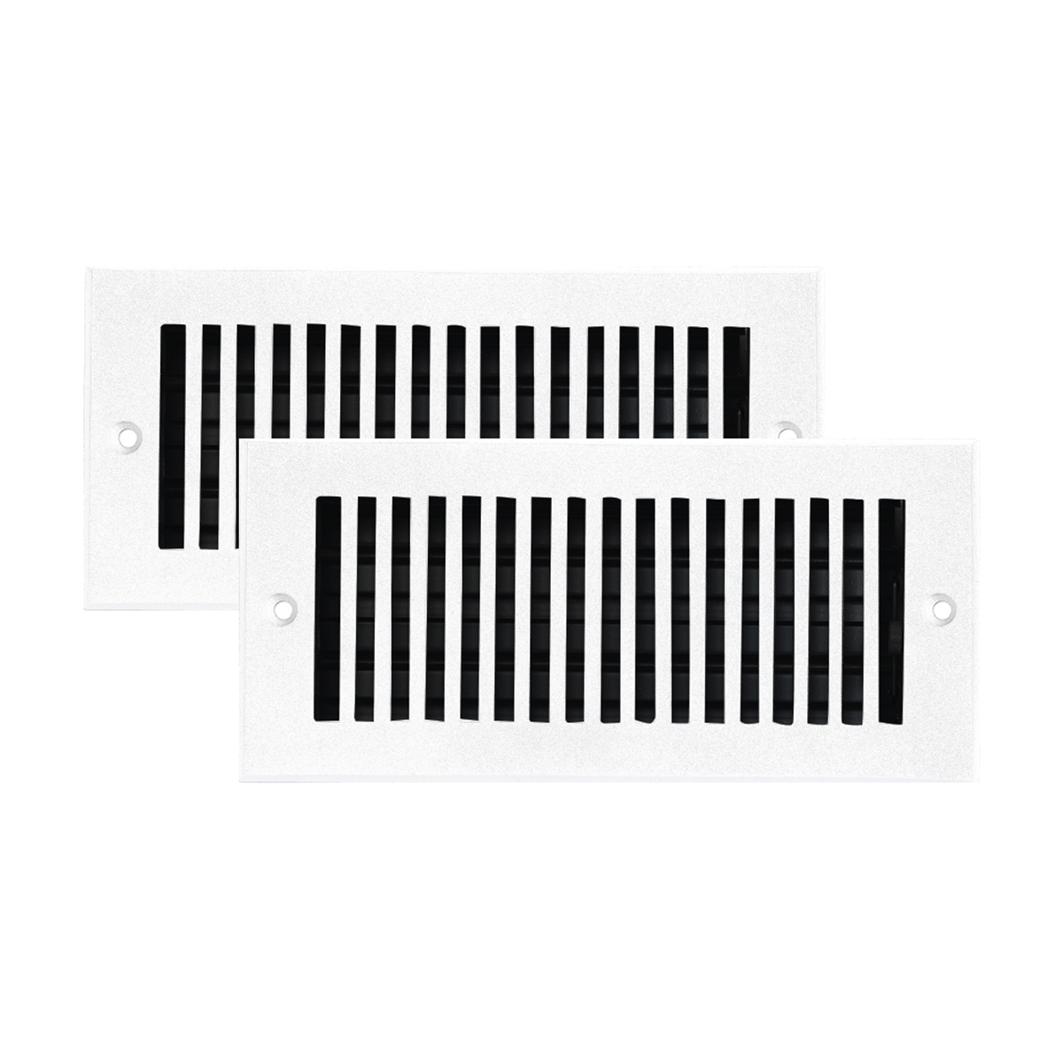 2 to 5 PACK 4"x10" Sleek WALL Solid Cast Aluminum Air Supply louvered Powder Coated