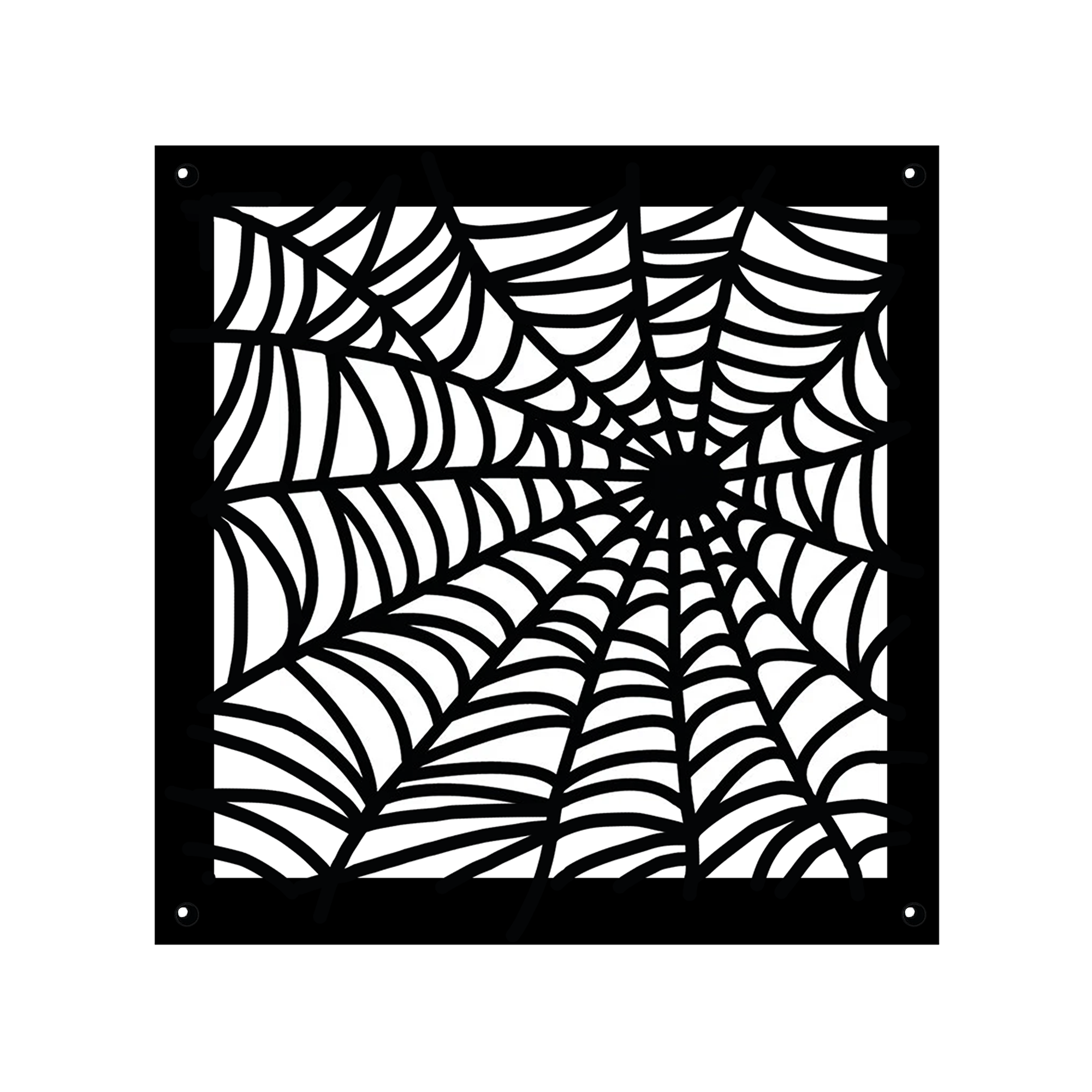 SPIDER WEB Air Return 16"x16" Duct Opening Gothic| Heavy Cast Aluminum Cover Grill (18"x18" Overall) | Powder Coated