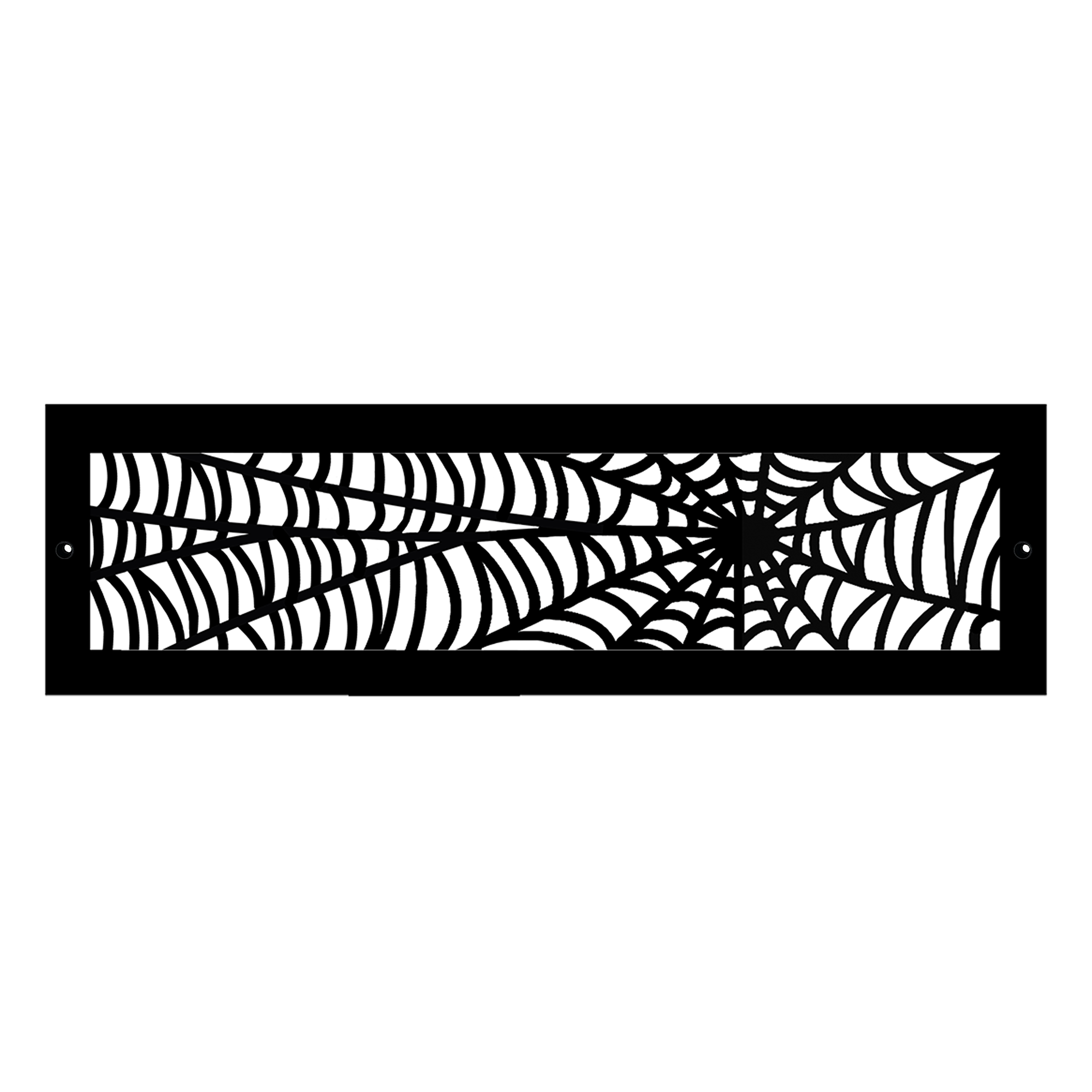 SPIDER WEB Air Return 6"x30" Duct Opening Spooky Gothic| Heavy Cast Aluminum Cover Grill| Powder Coated