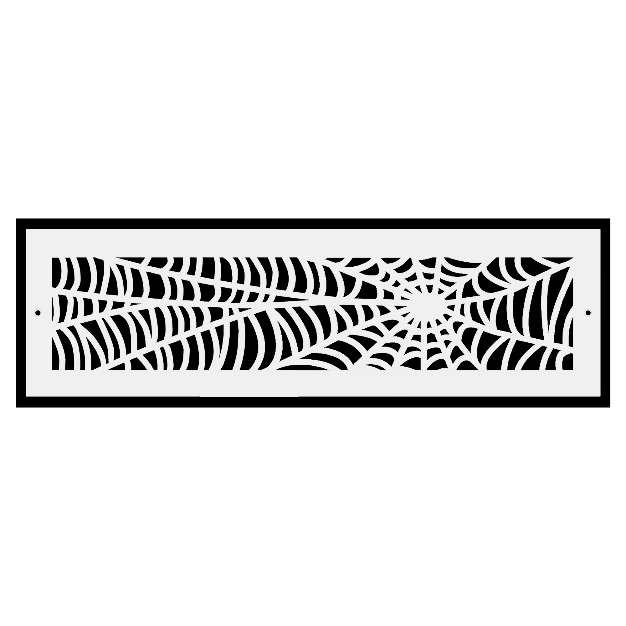 SPIDER WEB Air Return 6"x30" Duct Opening Spooky Gothic| Heavy Cast Aluminum Cover Grill| Powder Coated