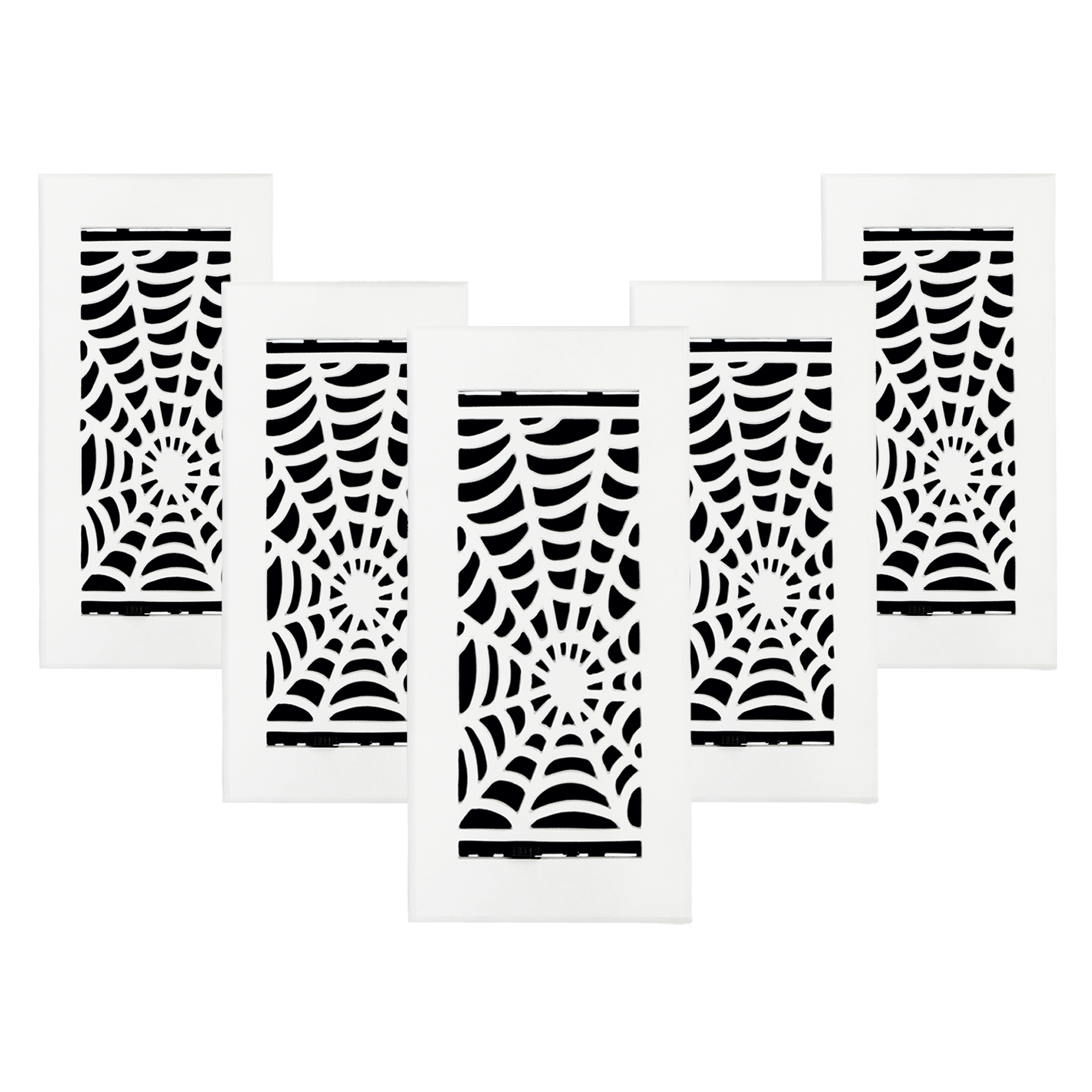 PACK of 5 Achtek AIR RETURN 6"x30"FLOOR Solid Cast Aluminum Powder Coated