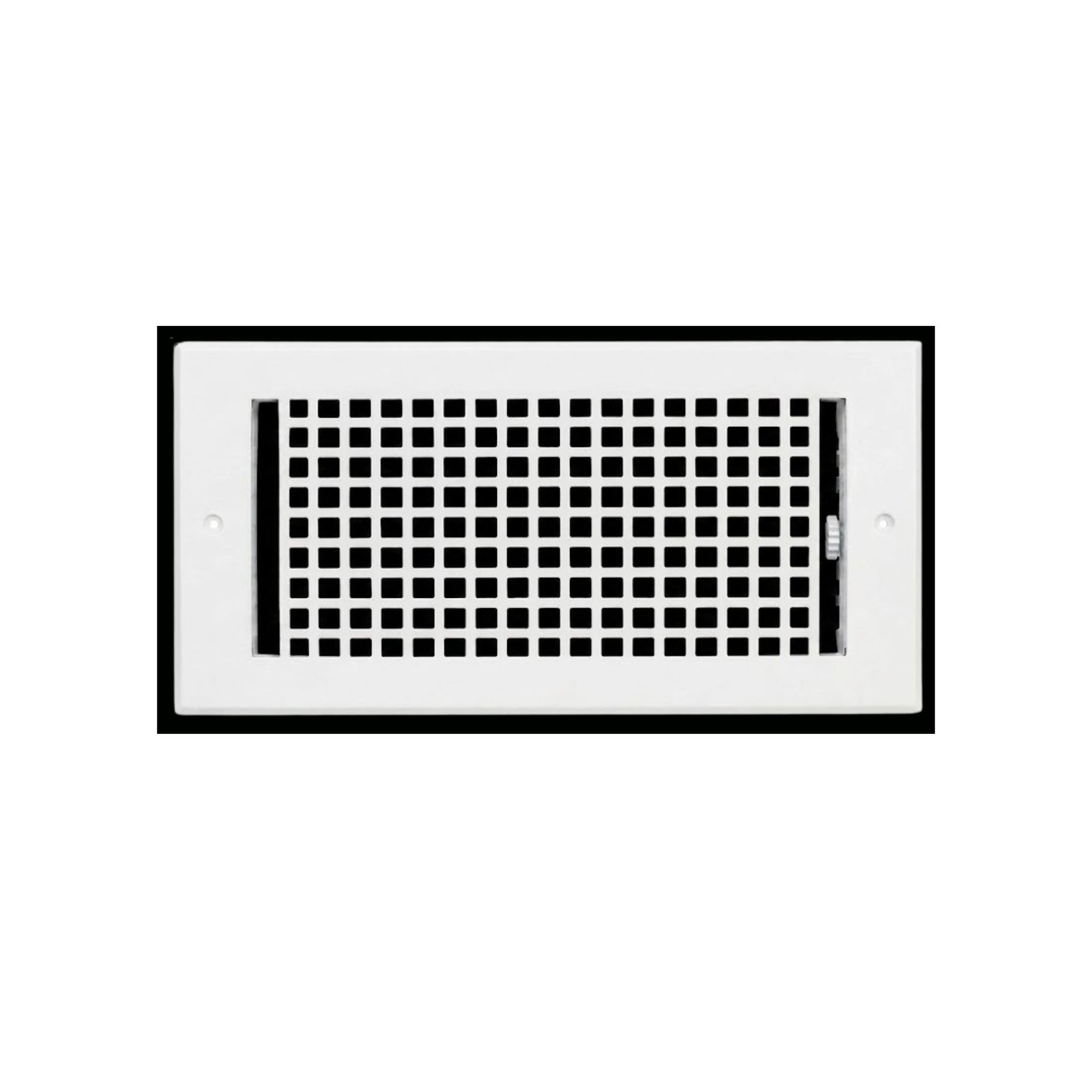 Mosaic 6"x10" Solid Cast Aluminum Air Supply louvered Vent | Powder Coated