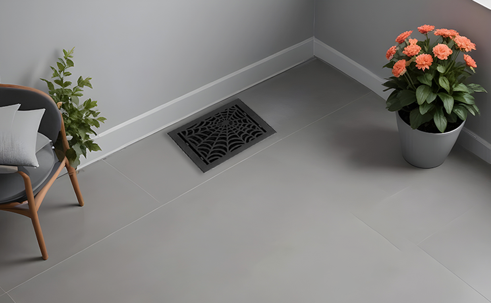 Spooky Gothic 8"x10" Solid Cast Aluminum louvered Air Supply | Powder Coated