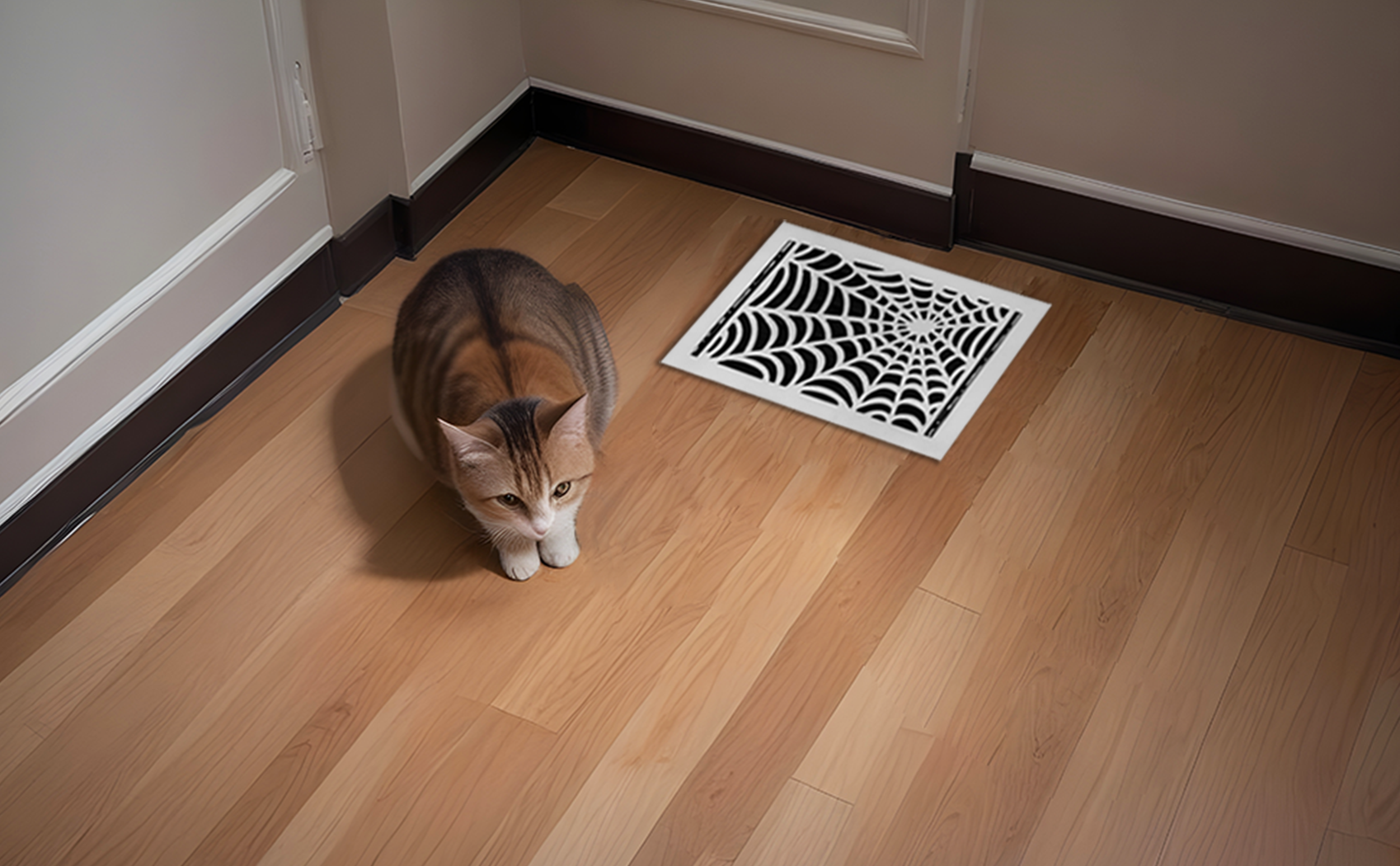 Spooky Gothic 8"x14" Solid Cast Aluminum louvered Air Supply | Powder Coated