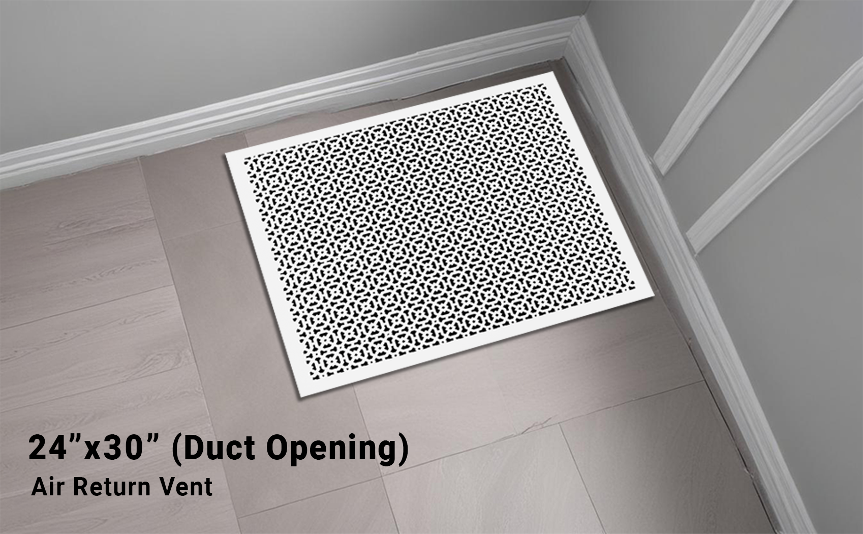 Achtek 24"x30" Heavy Cast Aluminum AIR RETURN | Powder Coated