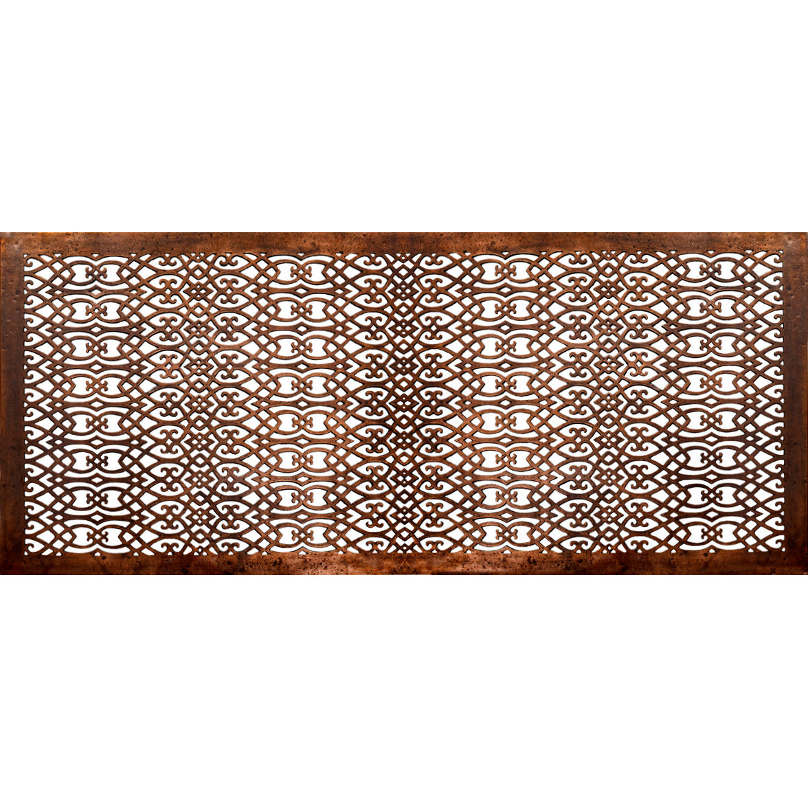 Couvercle de grille de retour d'air en bronze massif moulé fait à la main, taille personnalisée