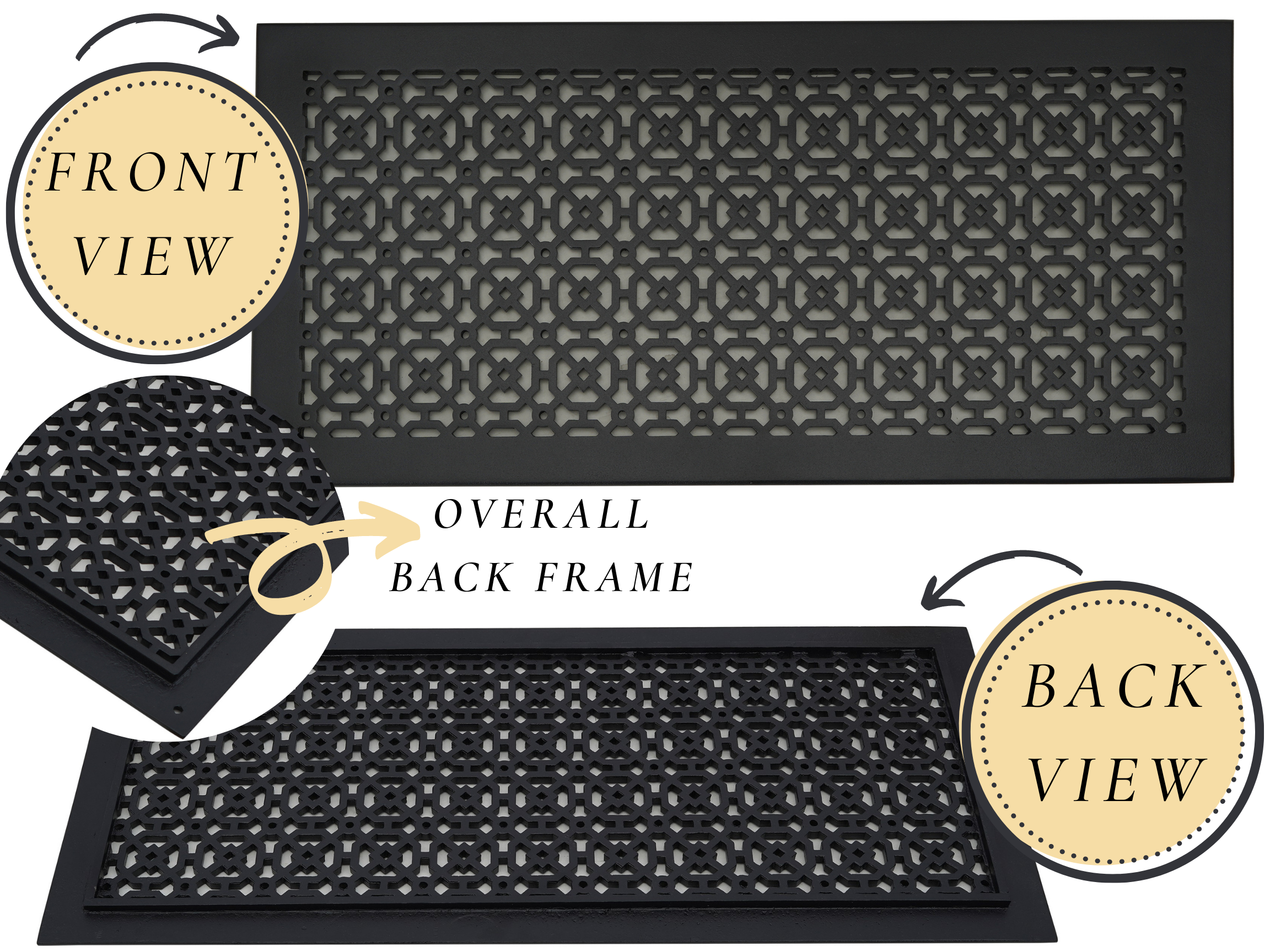 Custom Vents with Frame + other personalized options