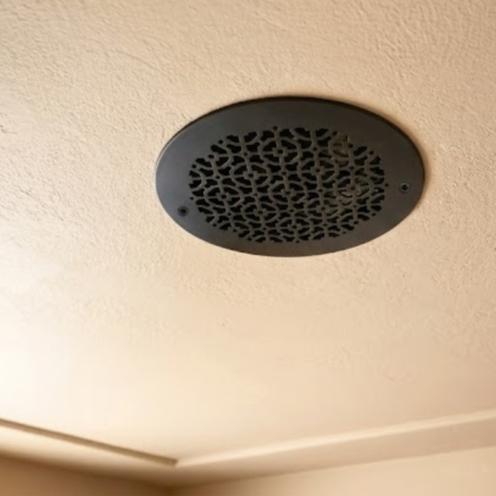 Achtek 10" Duct (12" Overall) Round Vent Cast Aluminum Handcrafted