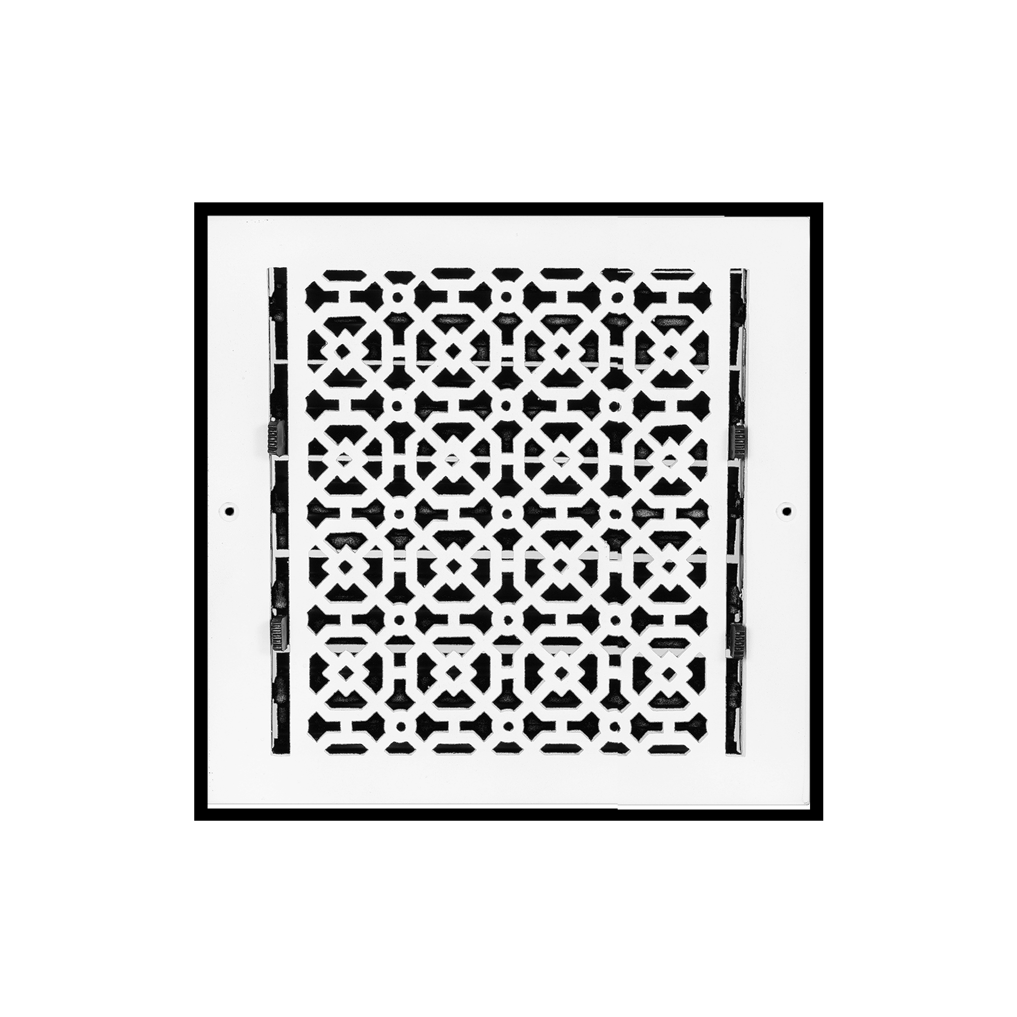 Achtek 10"x10" Grille d'aération à persiennes en aluminium moulé avec revêtement en poudre
