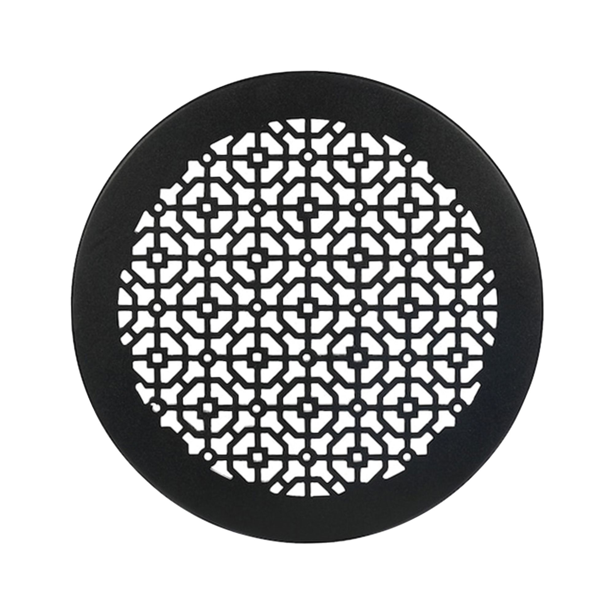 Achtek 12" Solid Cast Aluminum Round Grille | Powder Coated