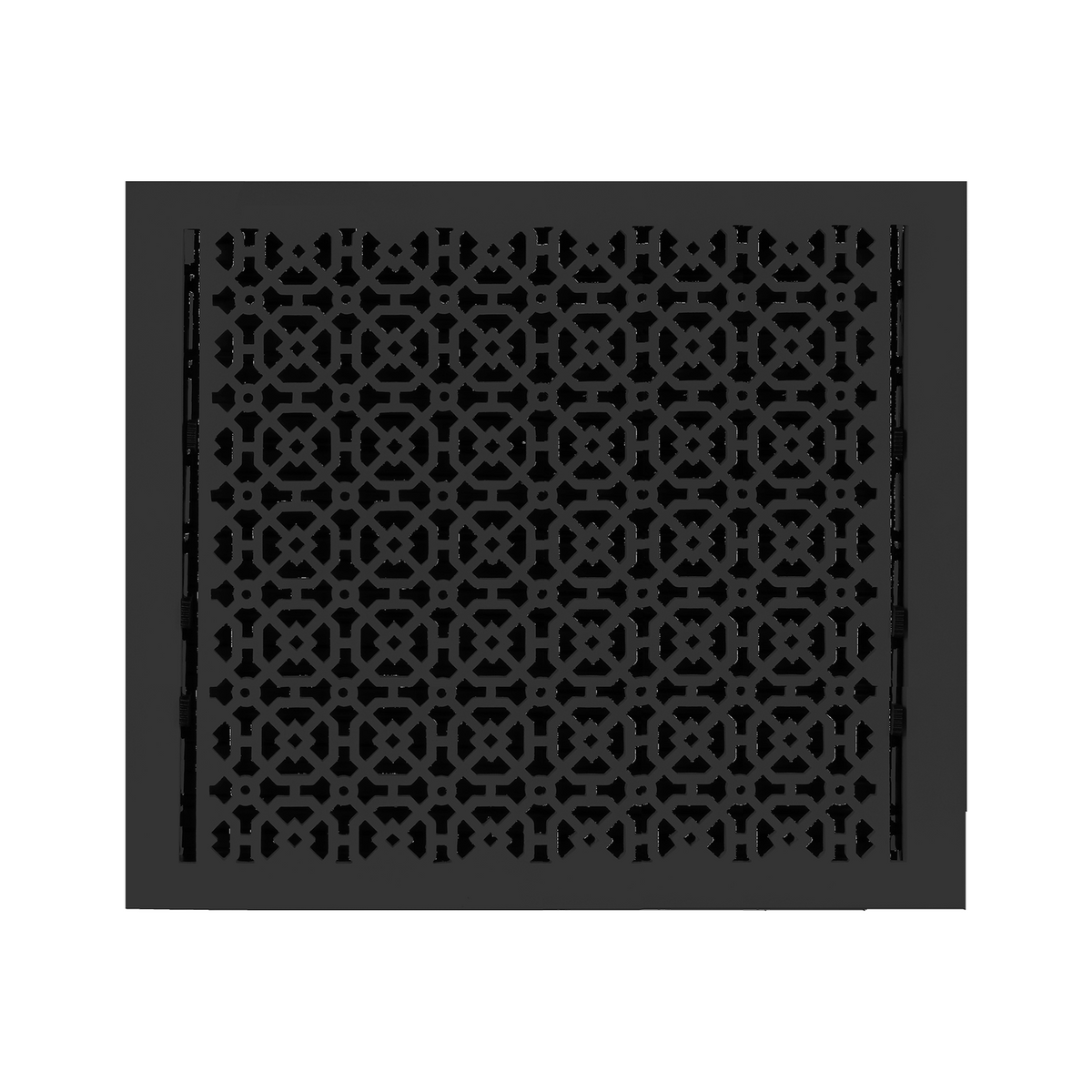 Achtek 14x16 HVAC air supply vent for floor with black finish, beveled edge, patent design, gravity drop installations