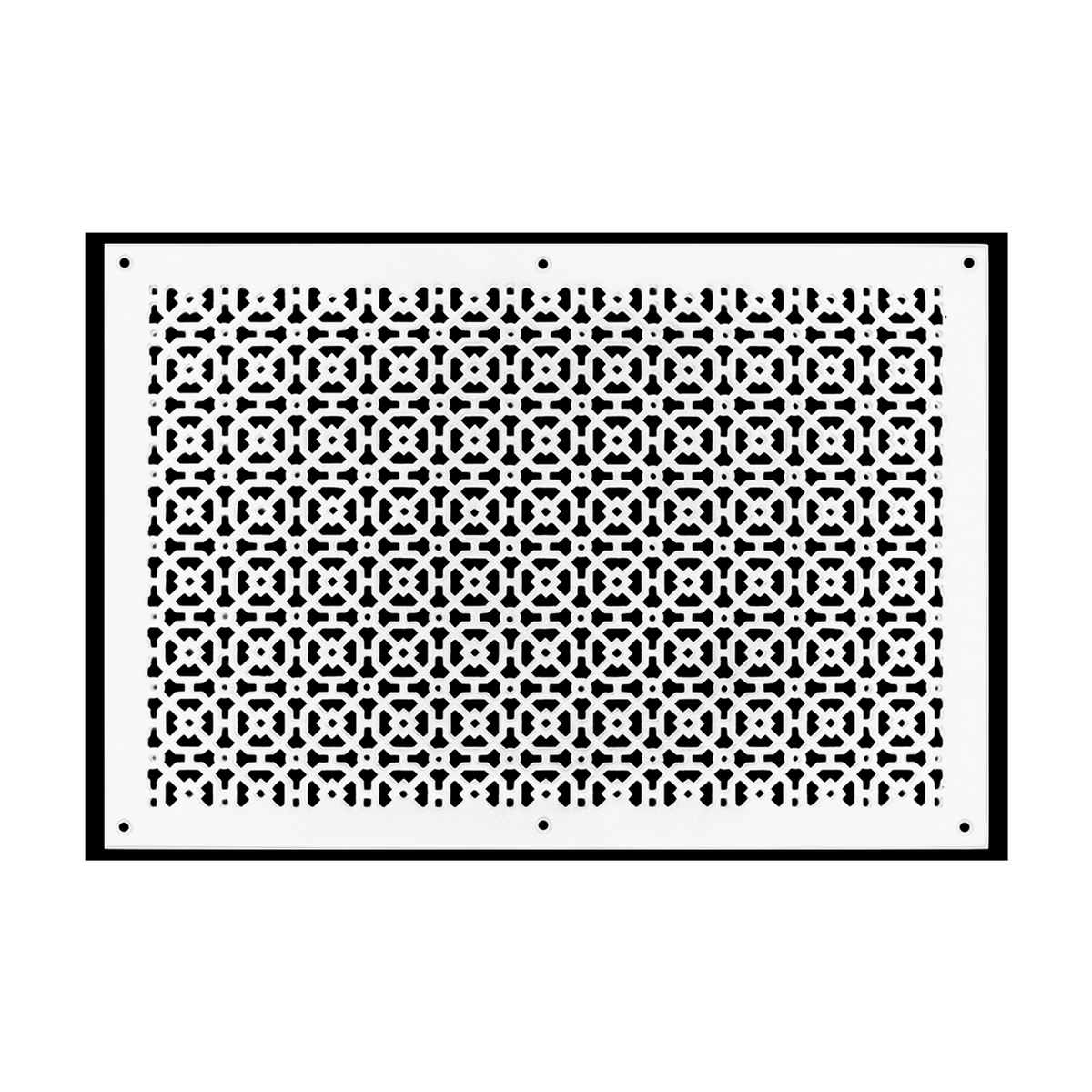 Achtek 16x24 white air vent cover made with heavy duty cast aluminum for wall, provided with color matching screws