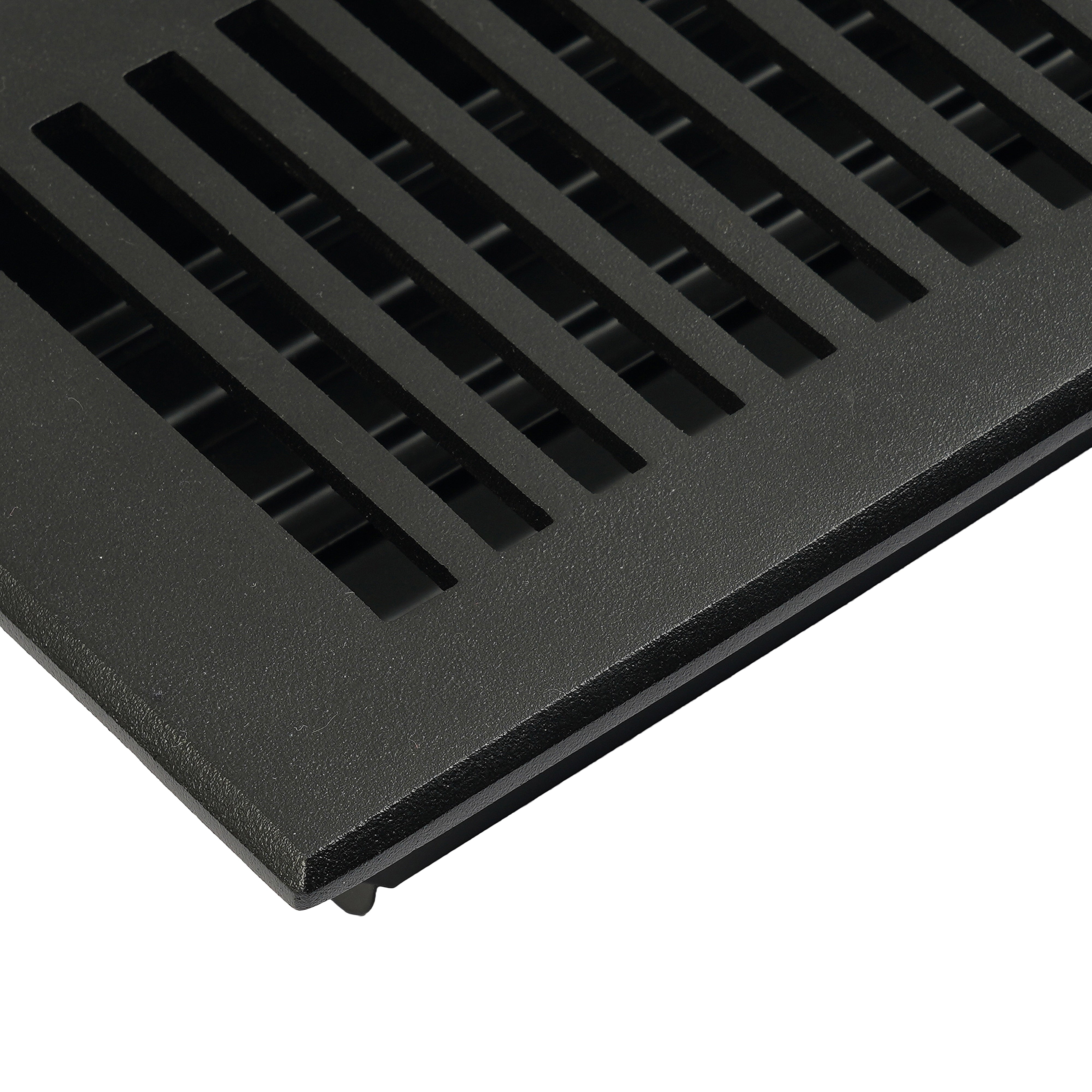 Sleek 4"x10"Solid Cast Aluminum WALKABLE louvered Air Supply |Powder Coated