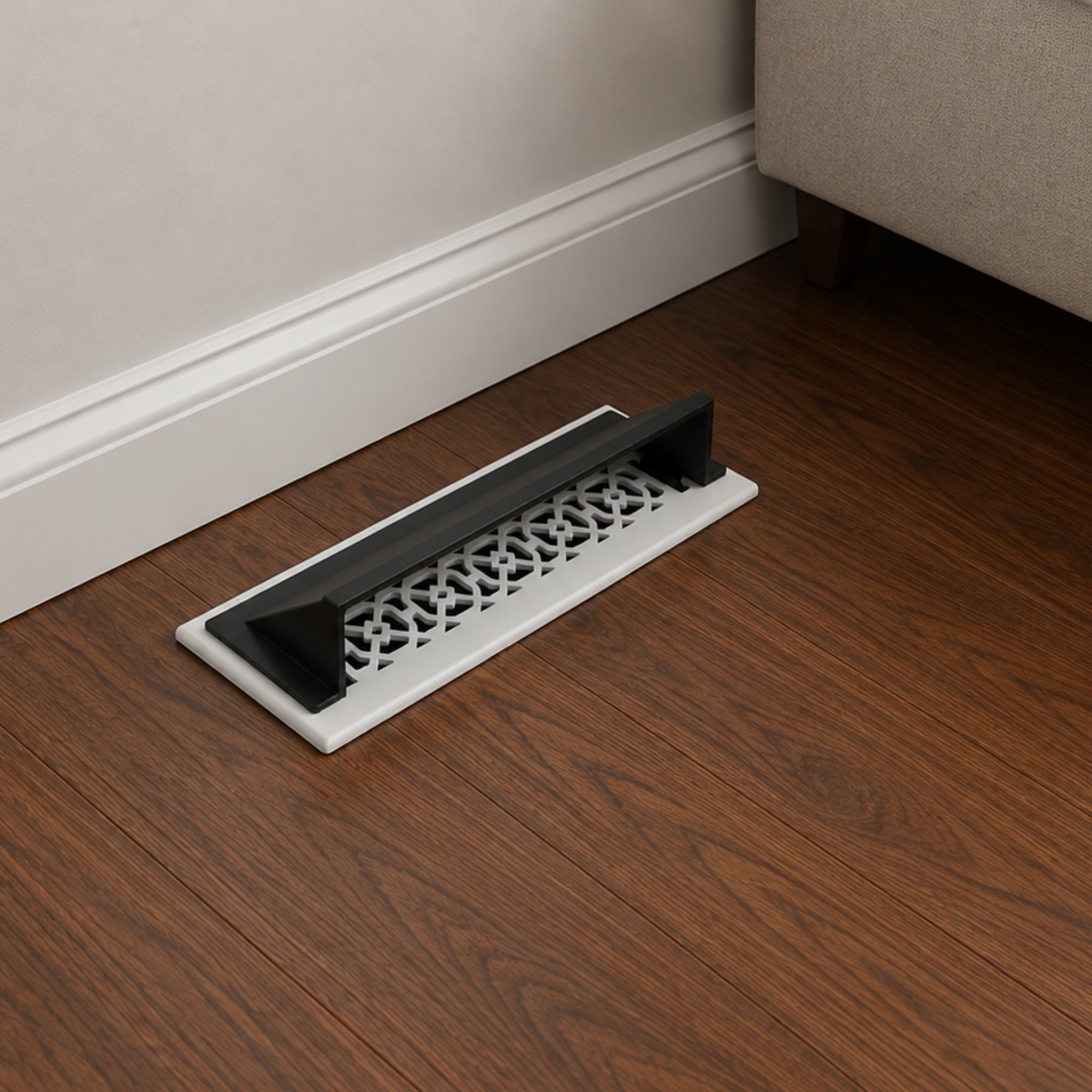 Solid Metal Deflector 2"x14" Unbreakable Cast Aluminum | Air & Heat Diverter