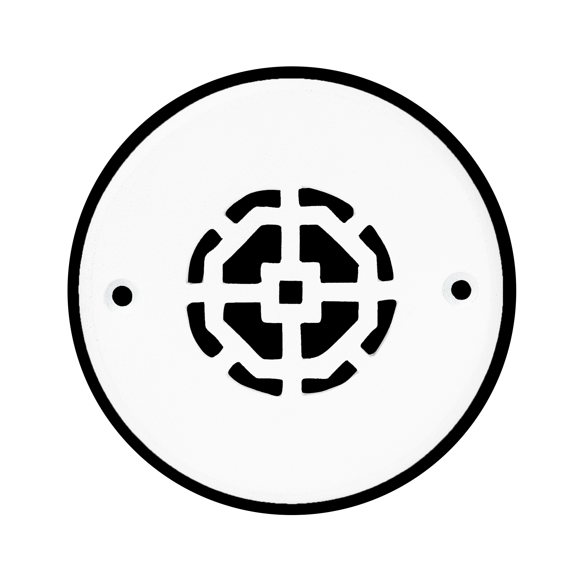 Achtek 2" Solid Cast Aluminum Round Grille | Powder Coated