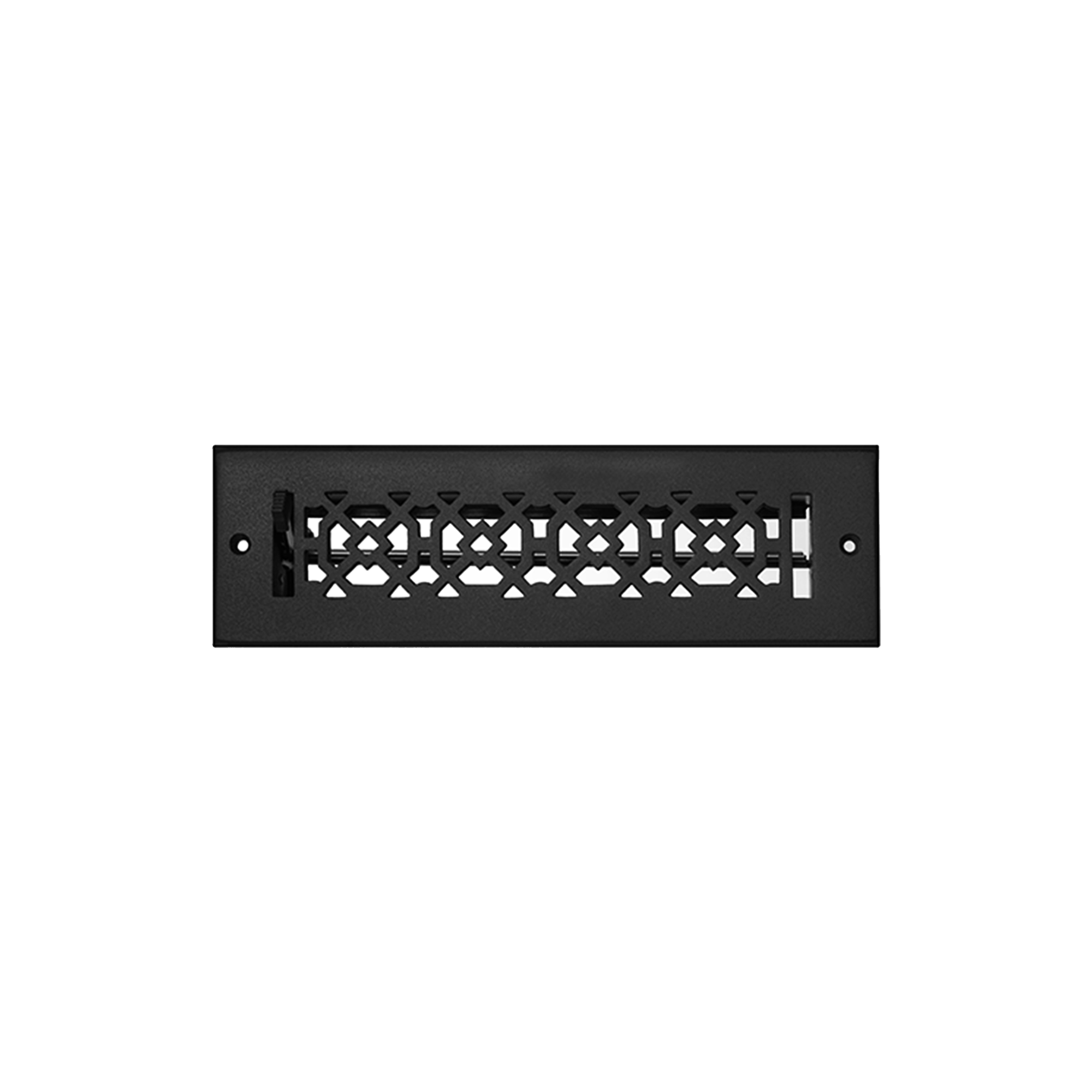 Achtek 2"x10" Solid Cast Aluminum Air Supply louvered Vent | Powder Coated