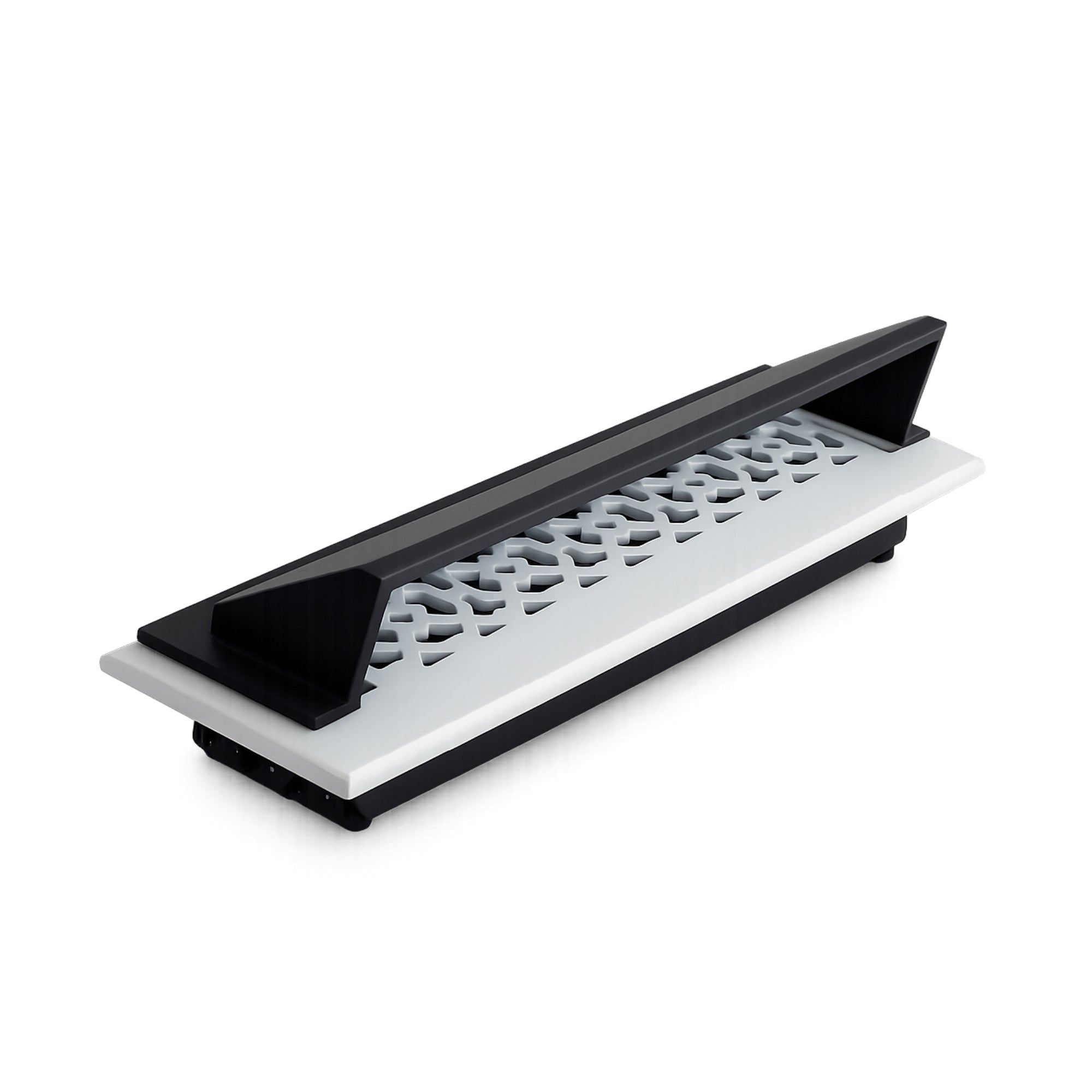 Déflecteur en métal massif 2"x12" en fonte d'aluminium incassable | Déflecteur d'air et de chaleur