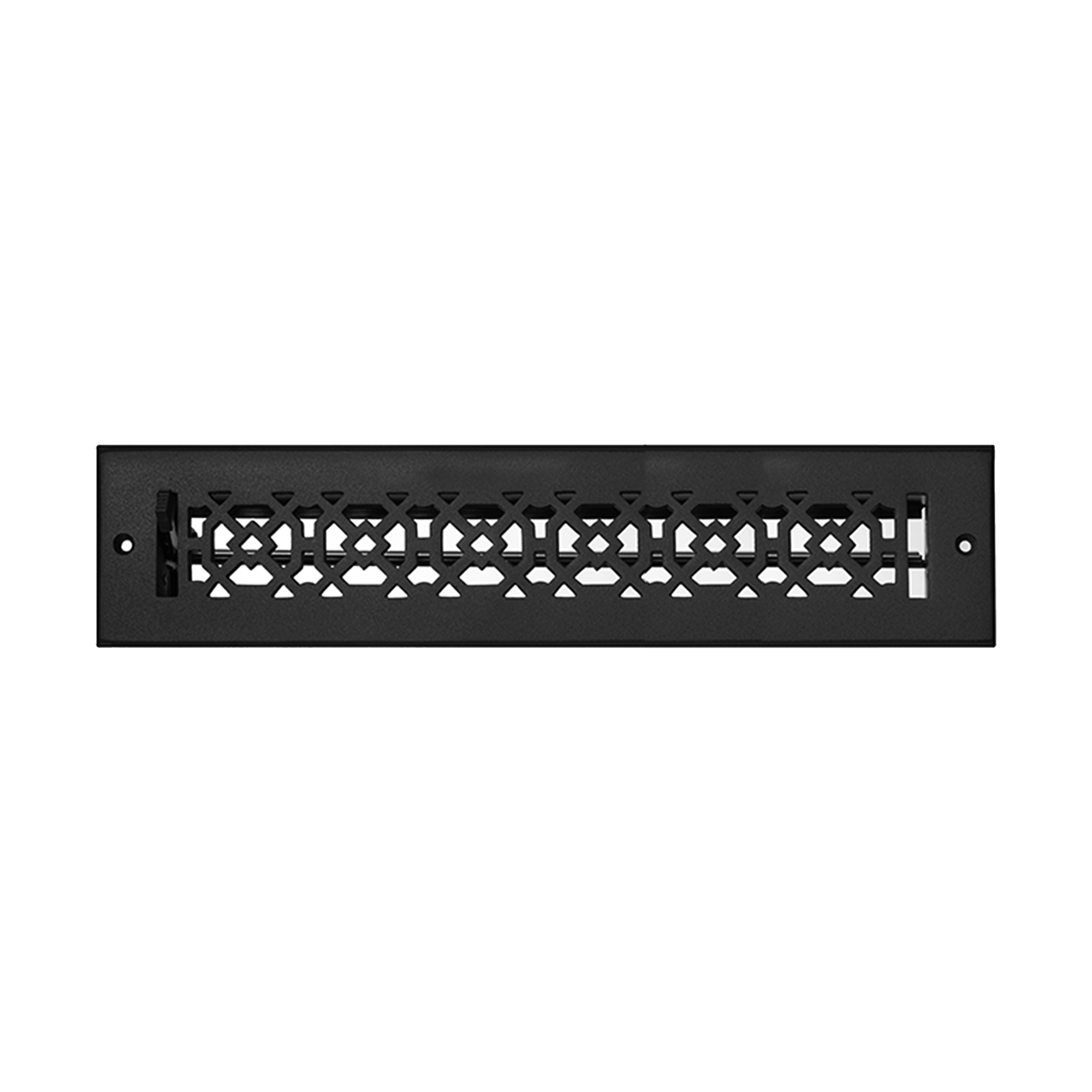Achtek 2"x14" Solid Cast Aluminum Air Supply louvered Vent | Powder Coated