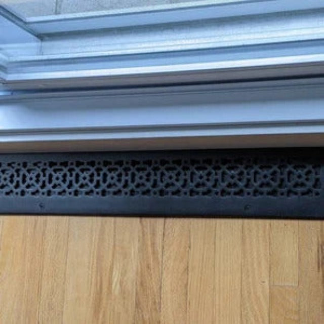 Achtek AIR RETURN 3"x24" Duct Opening (Overall Size 5"x26") | Heavy Cast Aluminum Air Grille / HVAC Duct Cover || Powder Coated