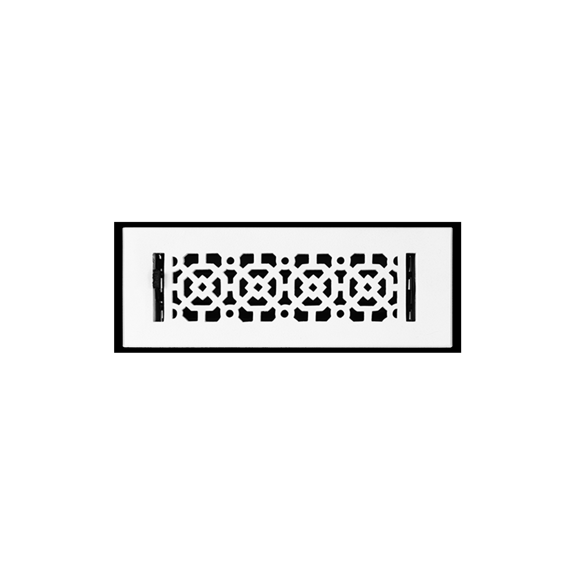 Achtek 3"x10" Solid Cast Aluminum Air Supply louvered Vent | Powder Coated