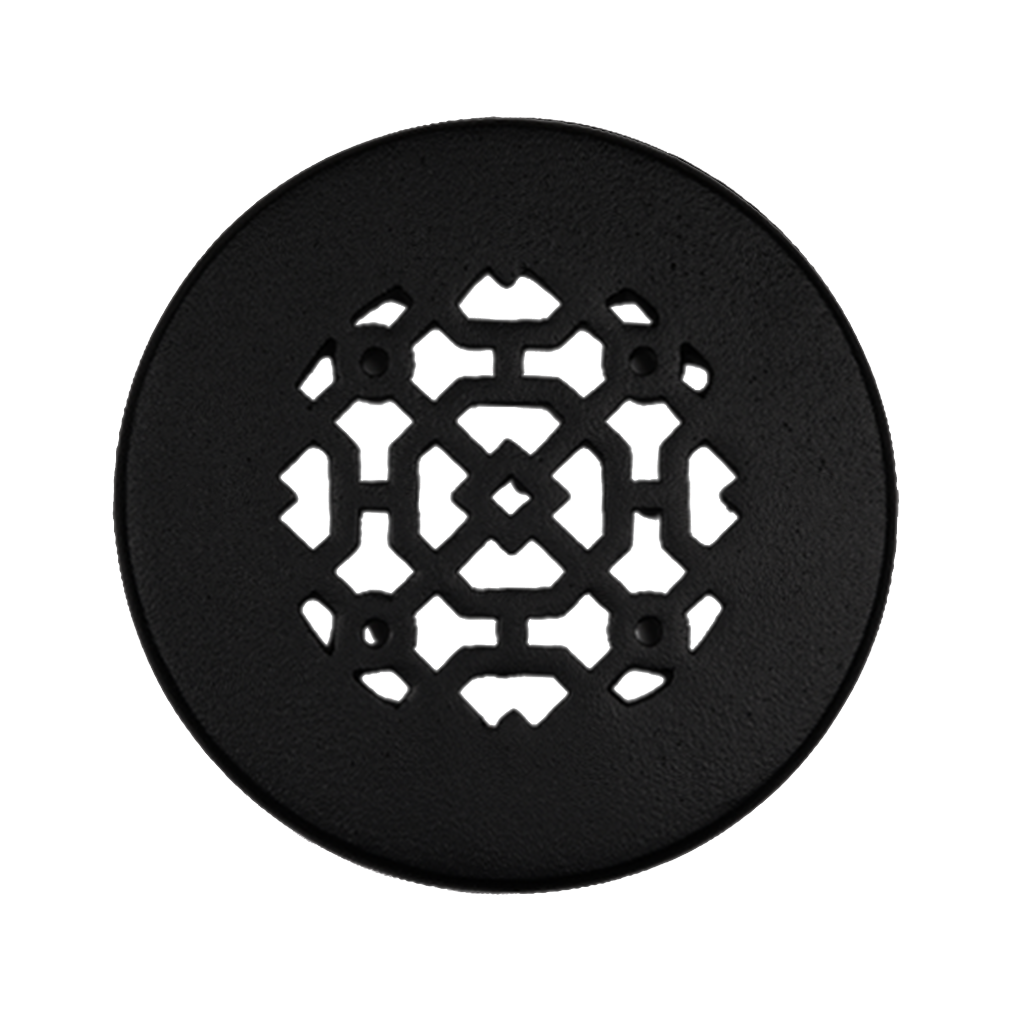 Achtek 4.5" Solid Cast Aluminum Round Grille | Powder Coated