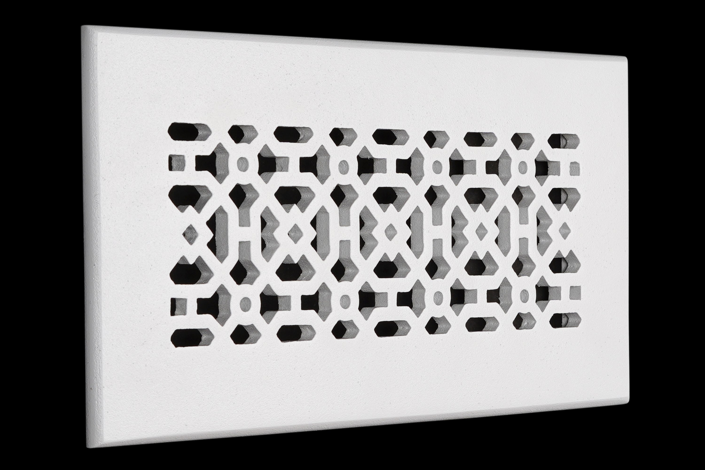 Achtek AIR RETURN 4"x10" Duct Opening (Overall Size 6"x12") | Heavy Cast Aluminum Air Grille / HVAC Duct Cover || Powder Coated