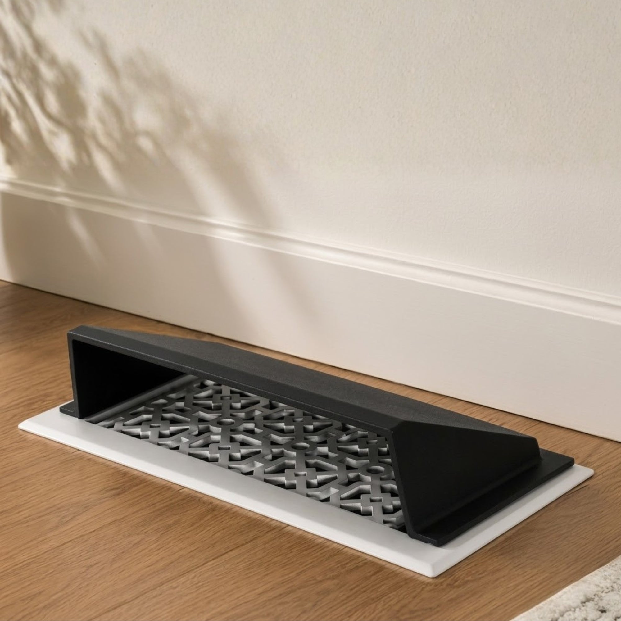 Solid Metal Deflector 4"x12" Unbreakable Cast Aluminum | Air & Heat Diverter