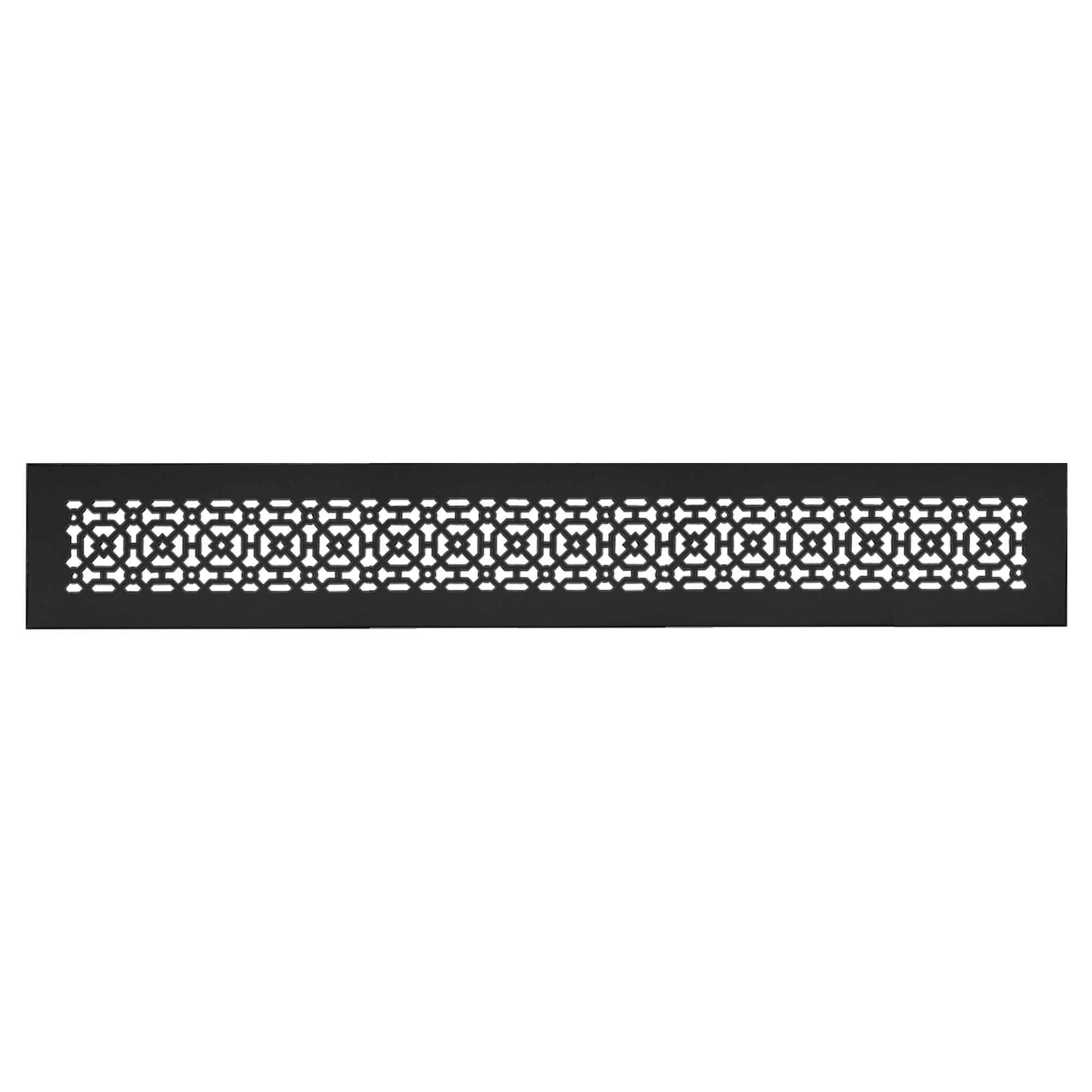 Grille de retour d'air en fonte d'aluminium faite à la main de 4" x 30"