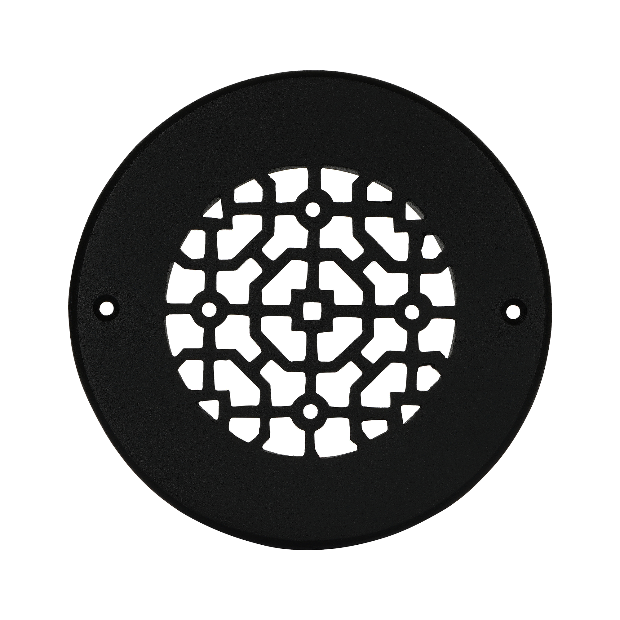 Grille ronde en aluminium moulé massif Achtek de 5 po | Revêtement en poudre