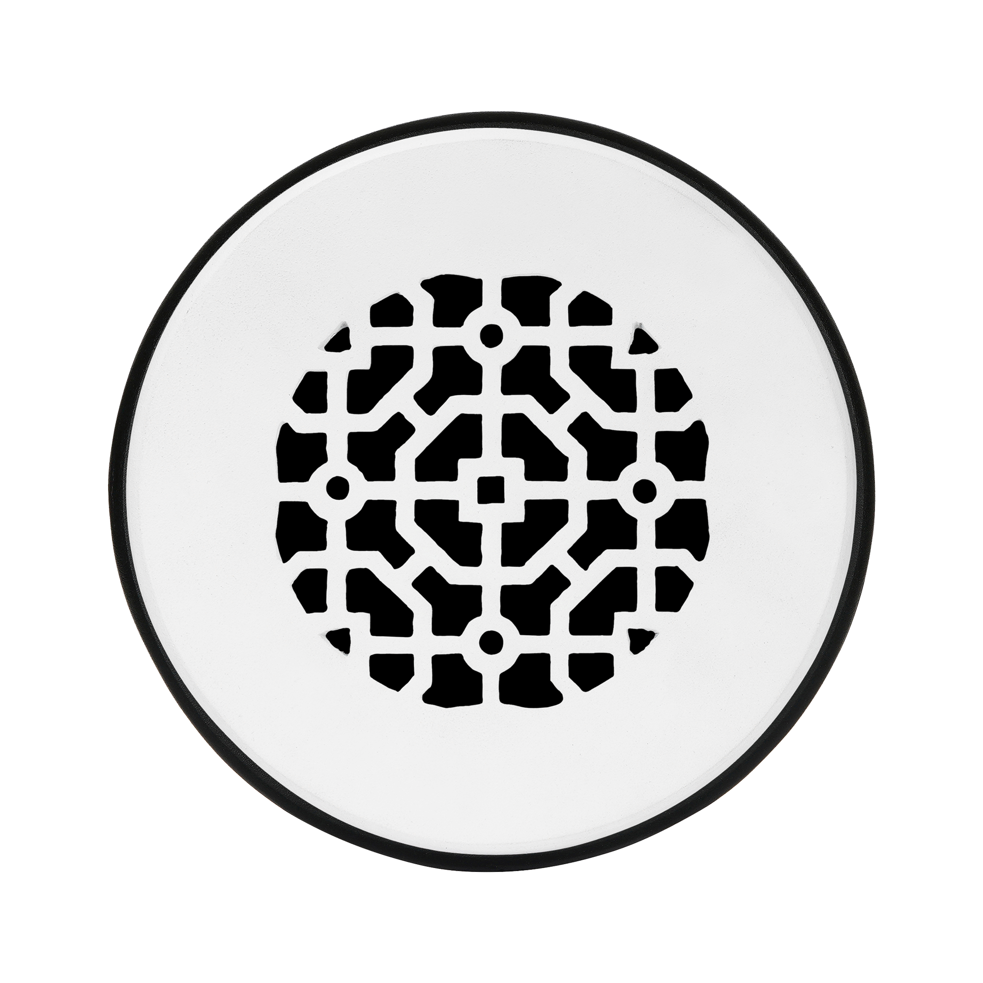 Grille ronde en aluminium moulé massif Achtek de 5 po | Revêtement en poudre