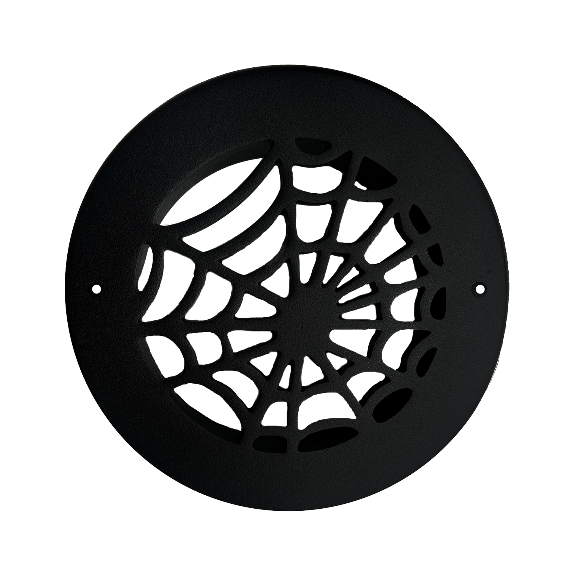 Spooky Gothic 6" Round Solid Cast Aluminum Grille | Powder Coated