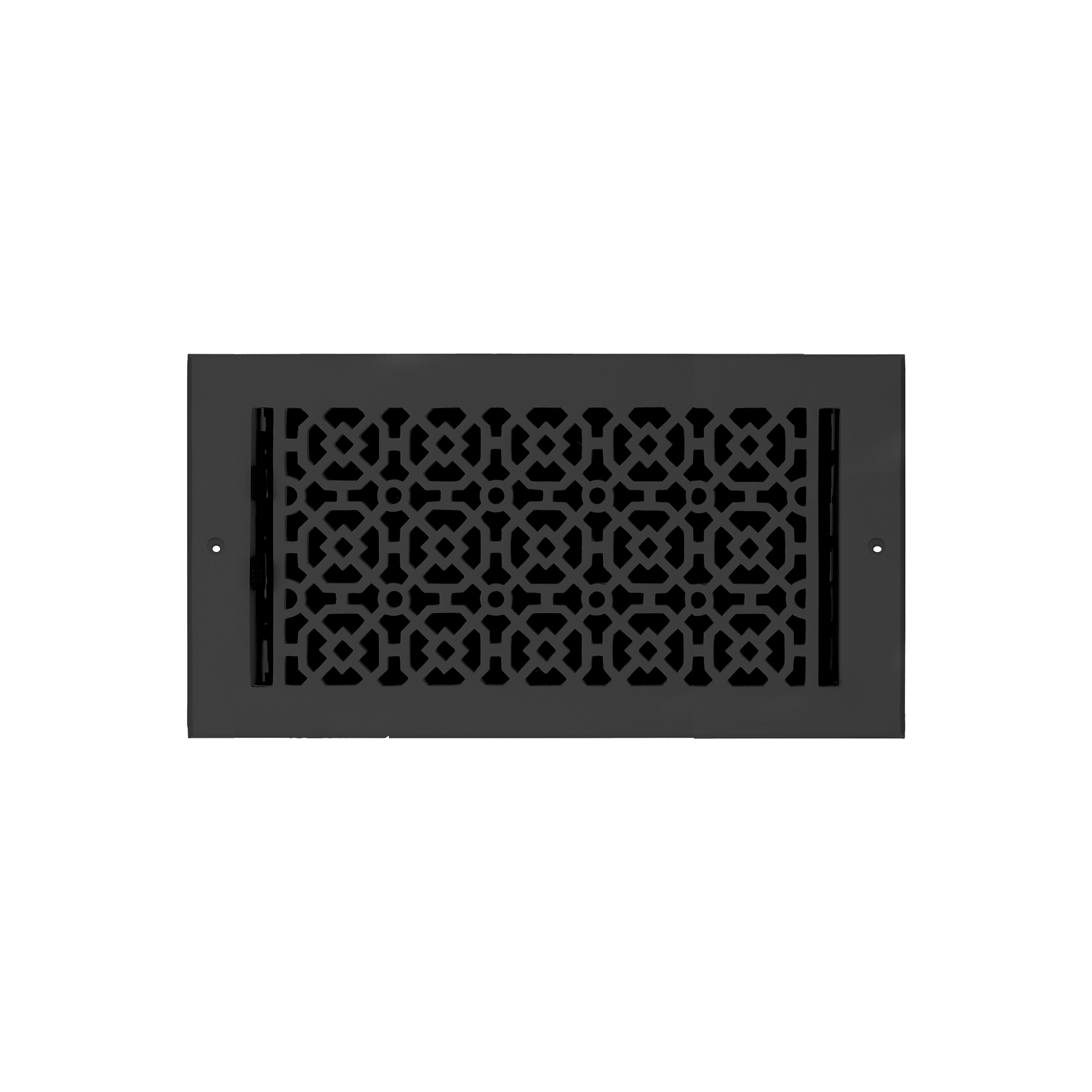 Achtek 6"x12" Solid Cast Aluminum Air Supply louvered Vent | Powder Coated
