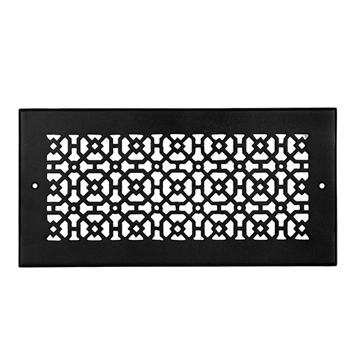 Achtek 6x14 handcrafted black air return vent cover for wall mounting

