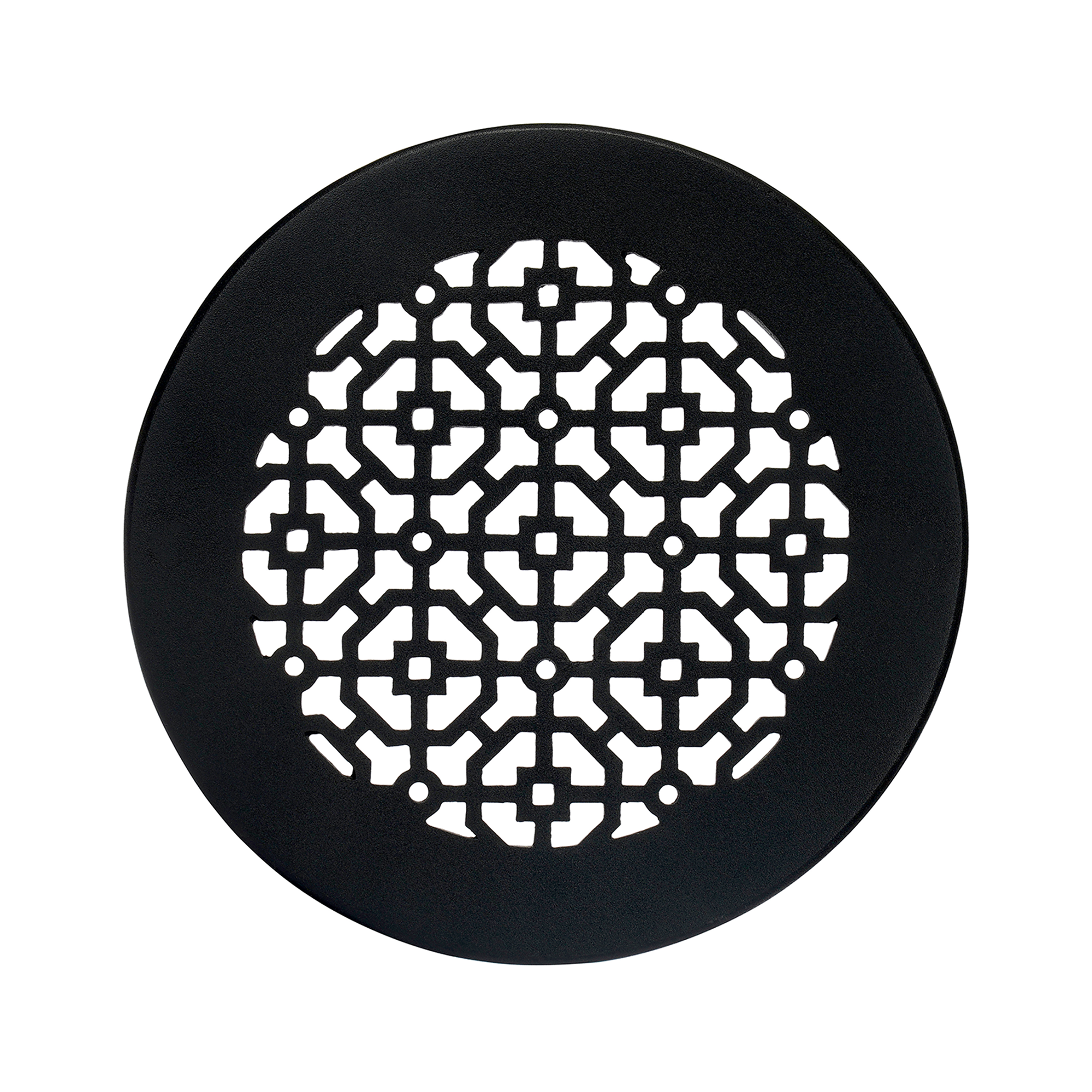 Achtek 8" Solid Cast Aluminum Round Grille | Powder Coated