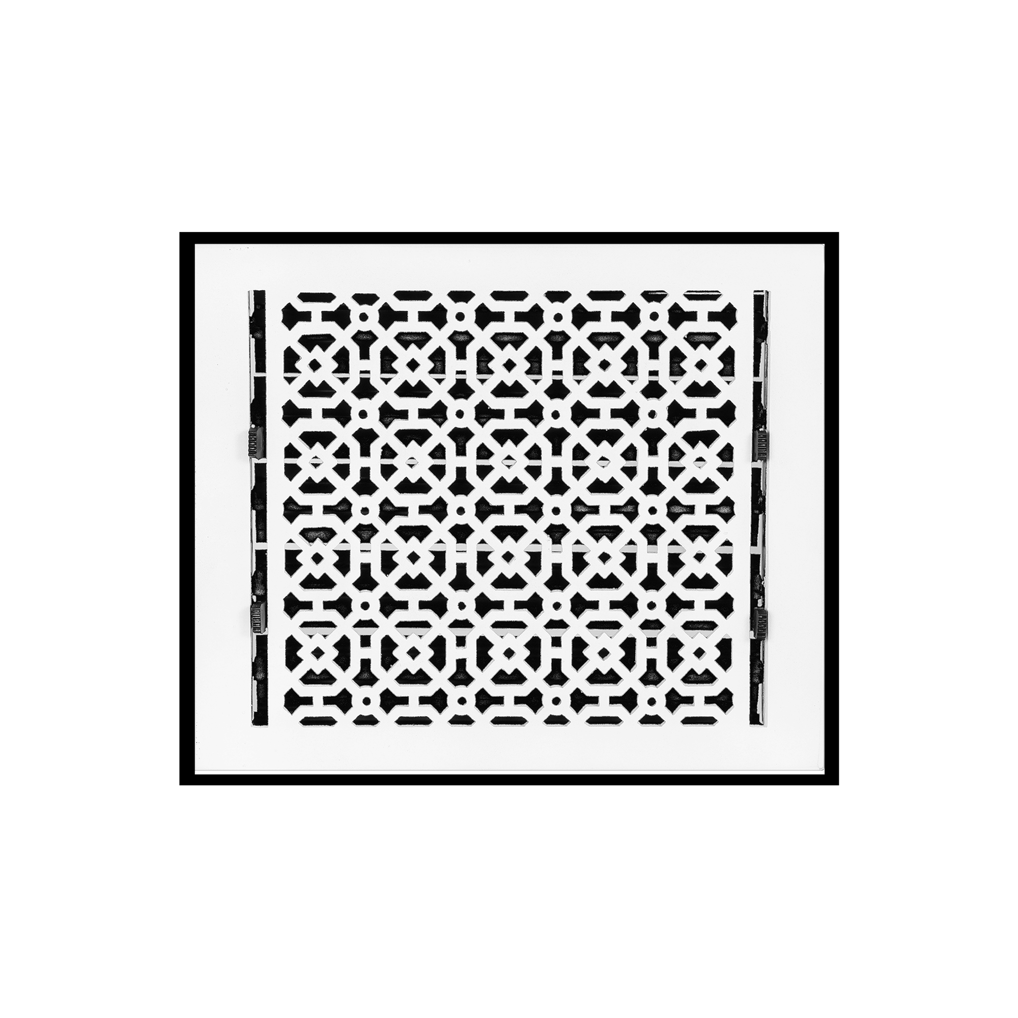 Achtek 9"x12" Grille d'aération à persiennes en fonte d'aluminium massif avec revêtement en poudre