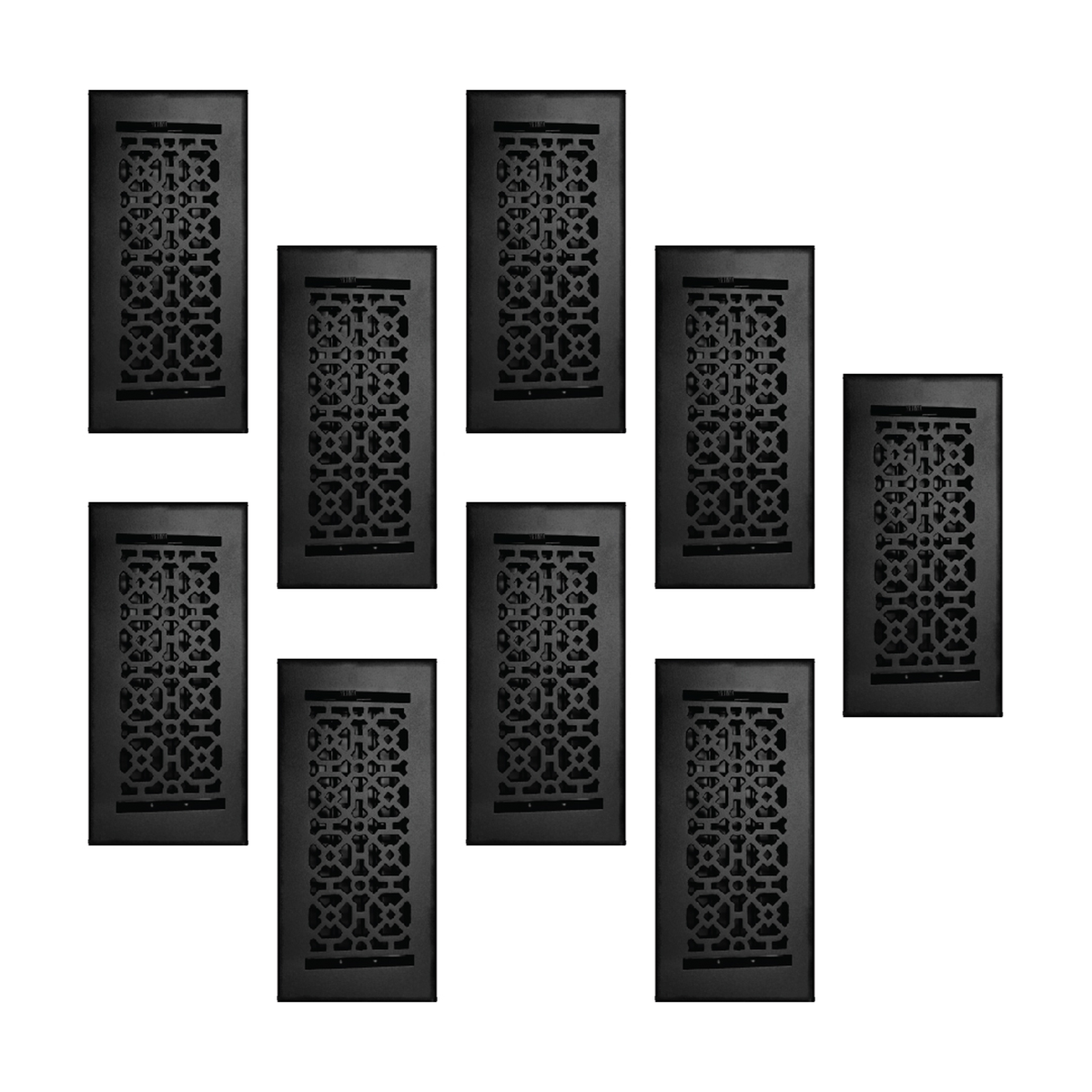 6 to 10 PACK 4"x10" Achtek Walkable FLOOR Solid Cast Aluminum Air Supply louvered Powder Coated