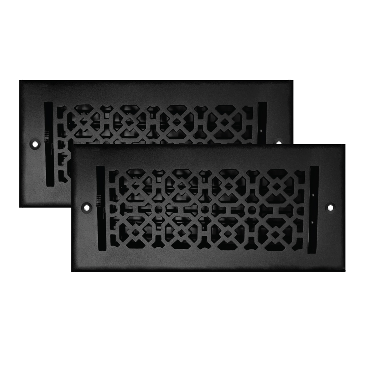 2 to 5 PACK 4"x10" Achtek WALL Solid Cast Aluminum Air Supply louvered  Powder Coated
