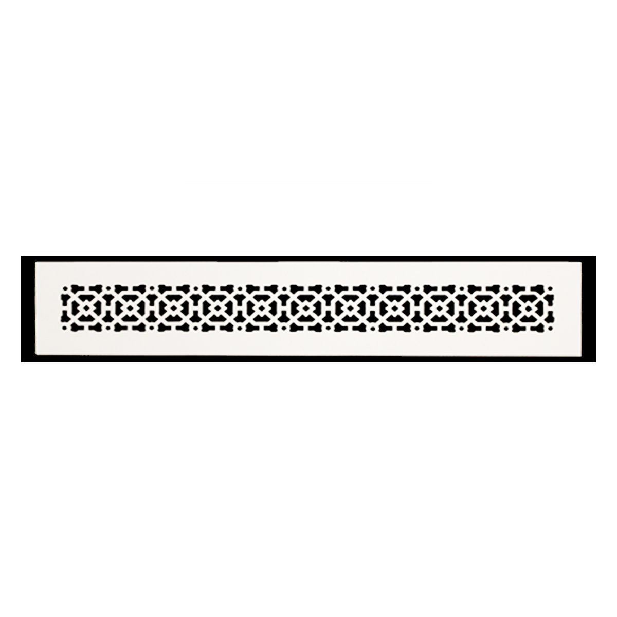 Achtek 3x24 handcrafted white air return vent for floor in patent design
