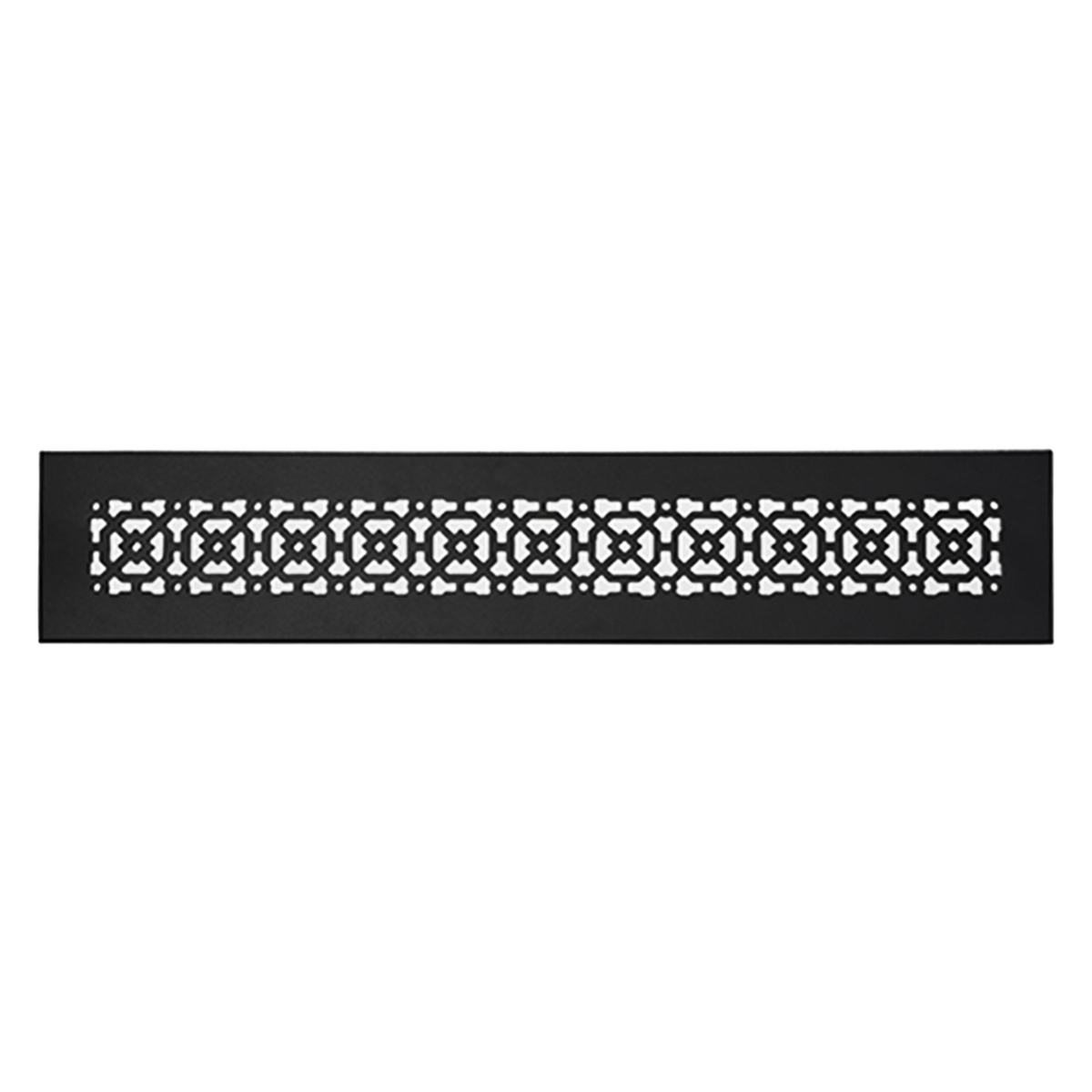 Achtek 3x24 powder coated black air return vent for floor mounting
