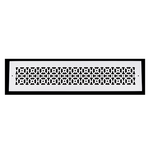 Achtek 4x24 rust free white air return vent cover for wall mounting
