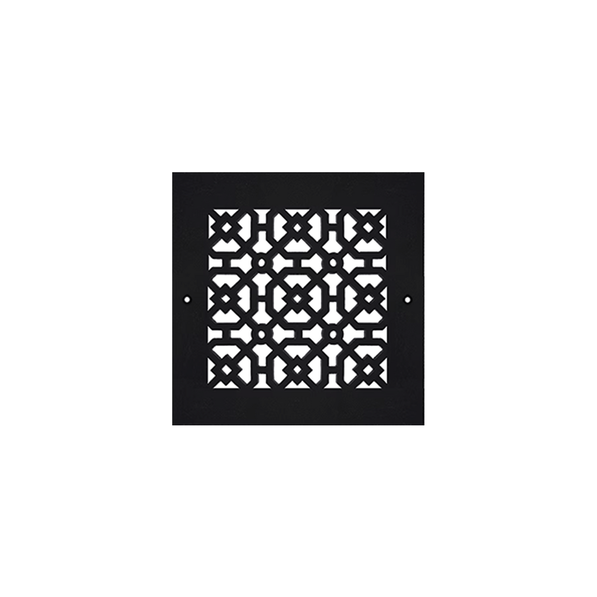 Achtek 6x6 solid cast aluminium wall air return vent cover with decorative grille design
