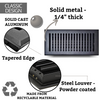 4″ X 10″ CAST ALUMINUM CLASSIC DESIGN FLOOR REGISTER