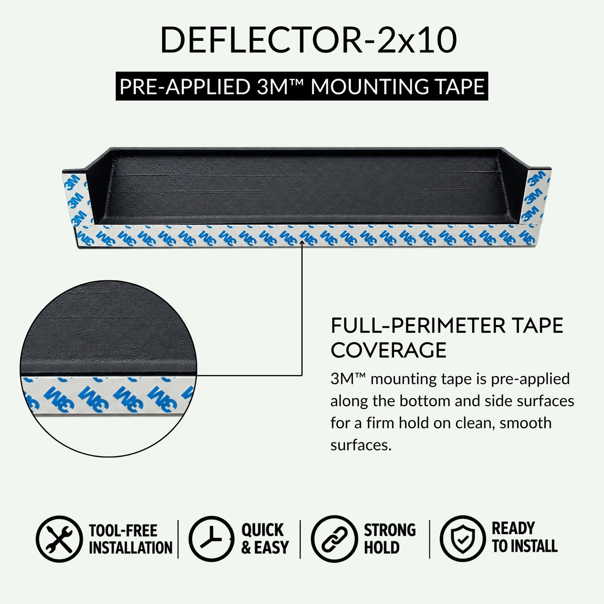 Déflecteur en métal massif 2"x10" en fonte d'aluminium incassable | Déflecteur d'air et de chaleur