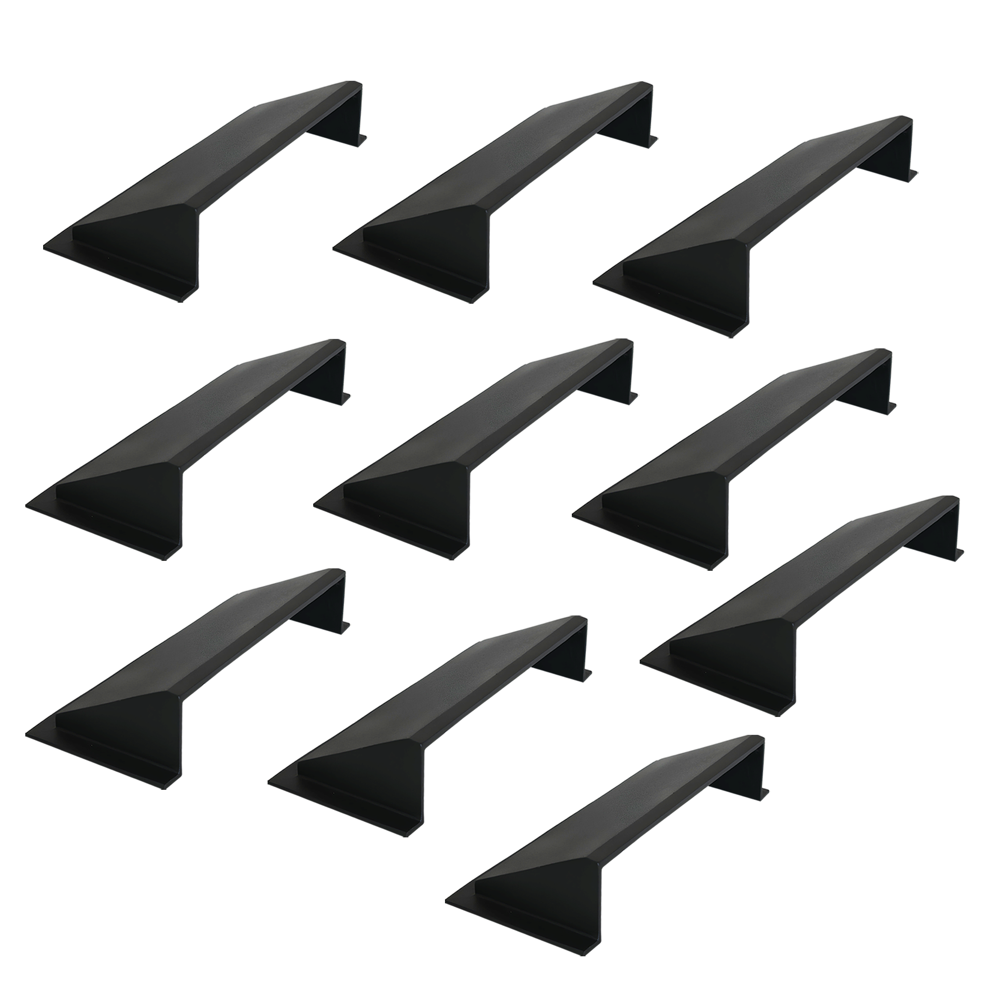 PACK of 10 Solid Metal Deflector 4"x10" Unbreakable Cast Aluminum | Air & Heat Diverter