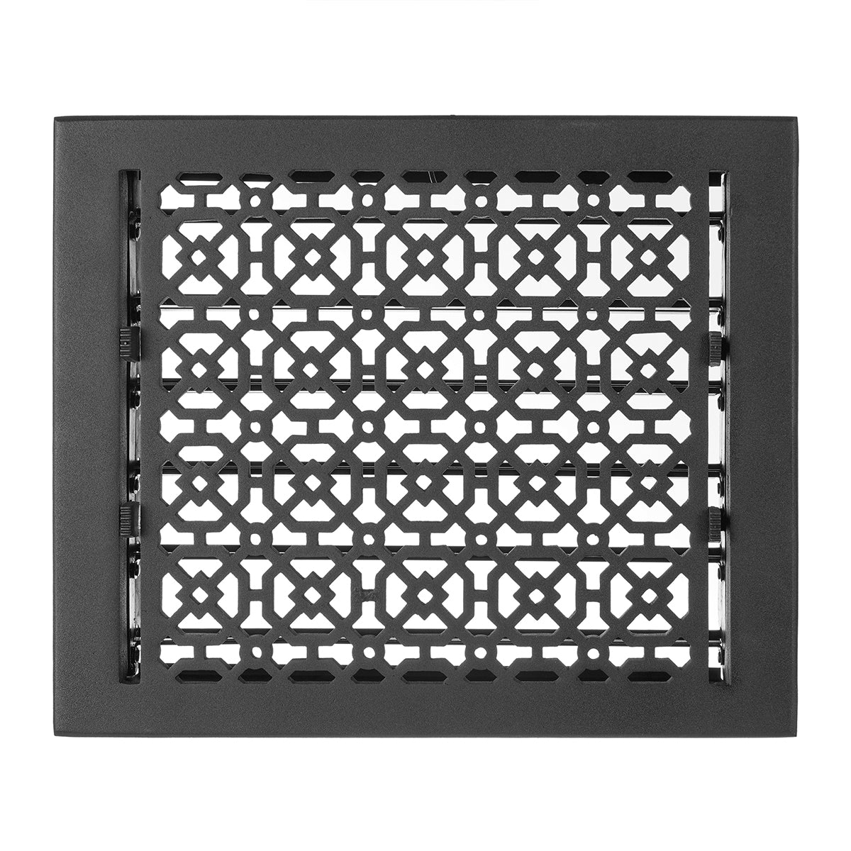 Achtek Air Supply Vent 10"x 12" Duct Opening (Overall 11-1/2"x 13-3/4"") Solid Cast Aluminium Register Cover | Powder Coated