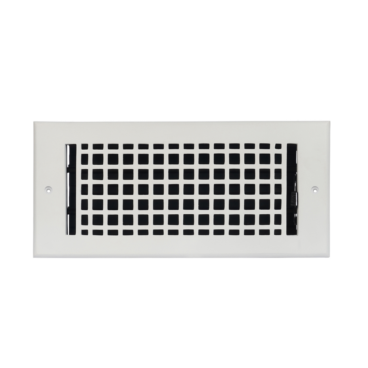 4x10 Mosaic air supply vent white for wall with geometric design, beveled edge, provided with countersunk screw holes
