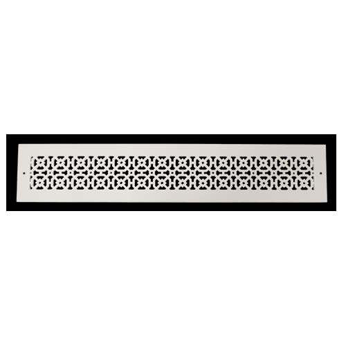 Achtek 4"x30" Retour d'air en fonte d'aluminium robuste | Revêtement en poudre