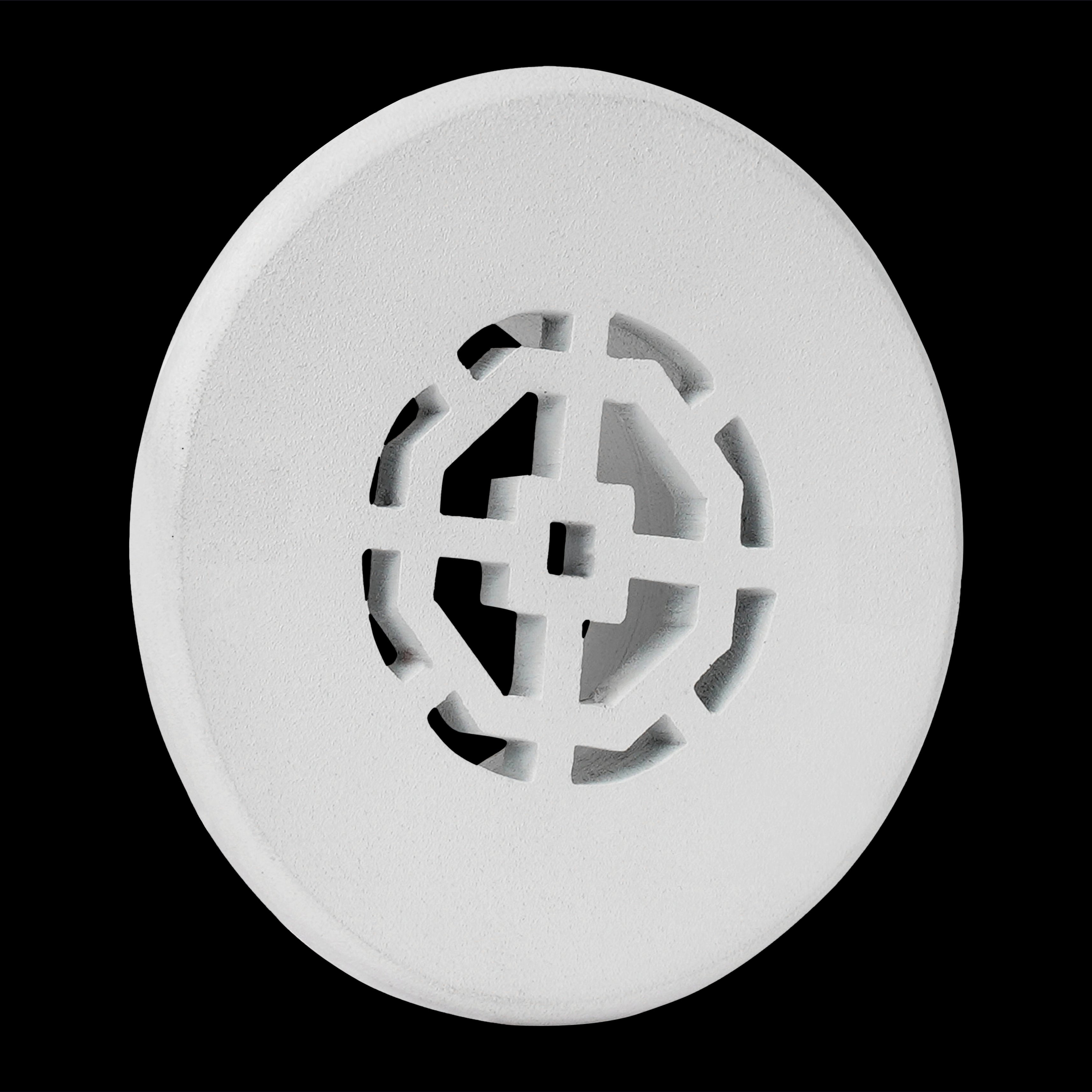 Achtek 3" Duct opening Solid Cast Aluminum Round Grille ( 4-1/2" Round Overall) | Powder Coated