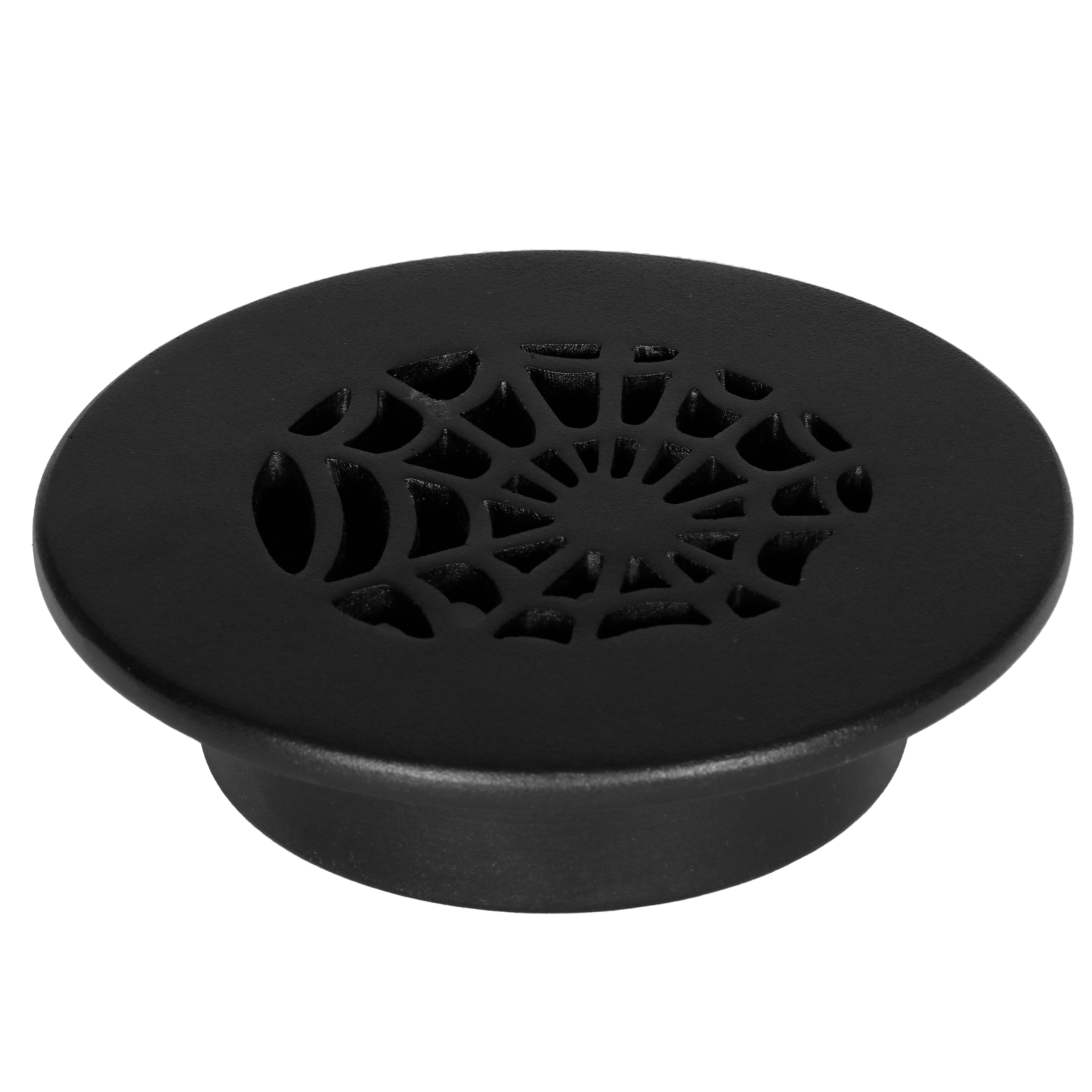 Spooky Gothic 4"Round Solid Cast Aluminum Grille | Powder Coated