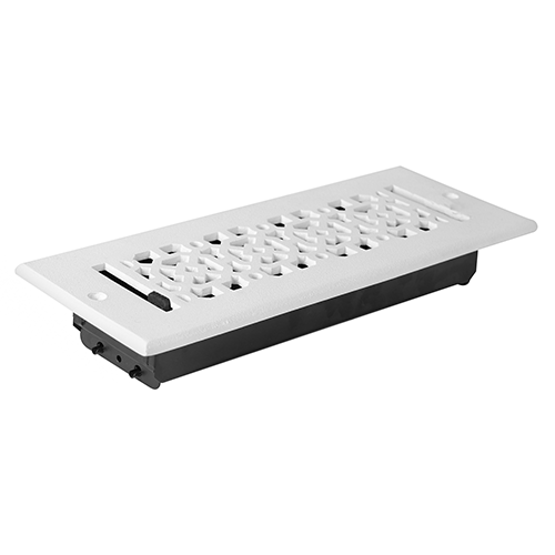 Achtek Air Supply Vent 3"x 10" Duct Opening (Overall 4-1/2"x 11-1/2") Solid Cast Aluminium Register Cover | Powder Coated